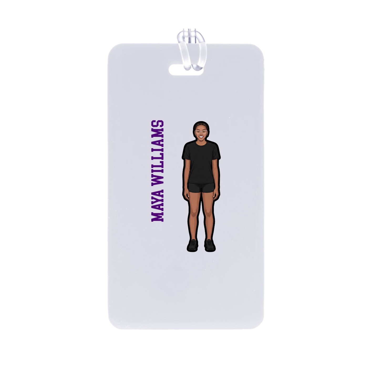 Bag Tag — Name Vertical in Classic