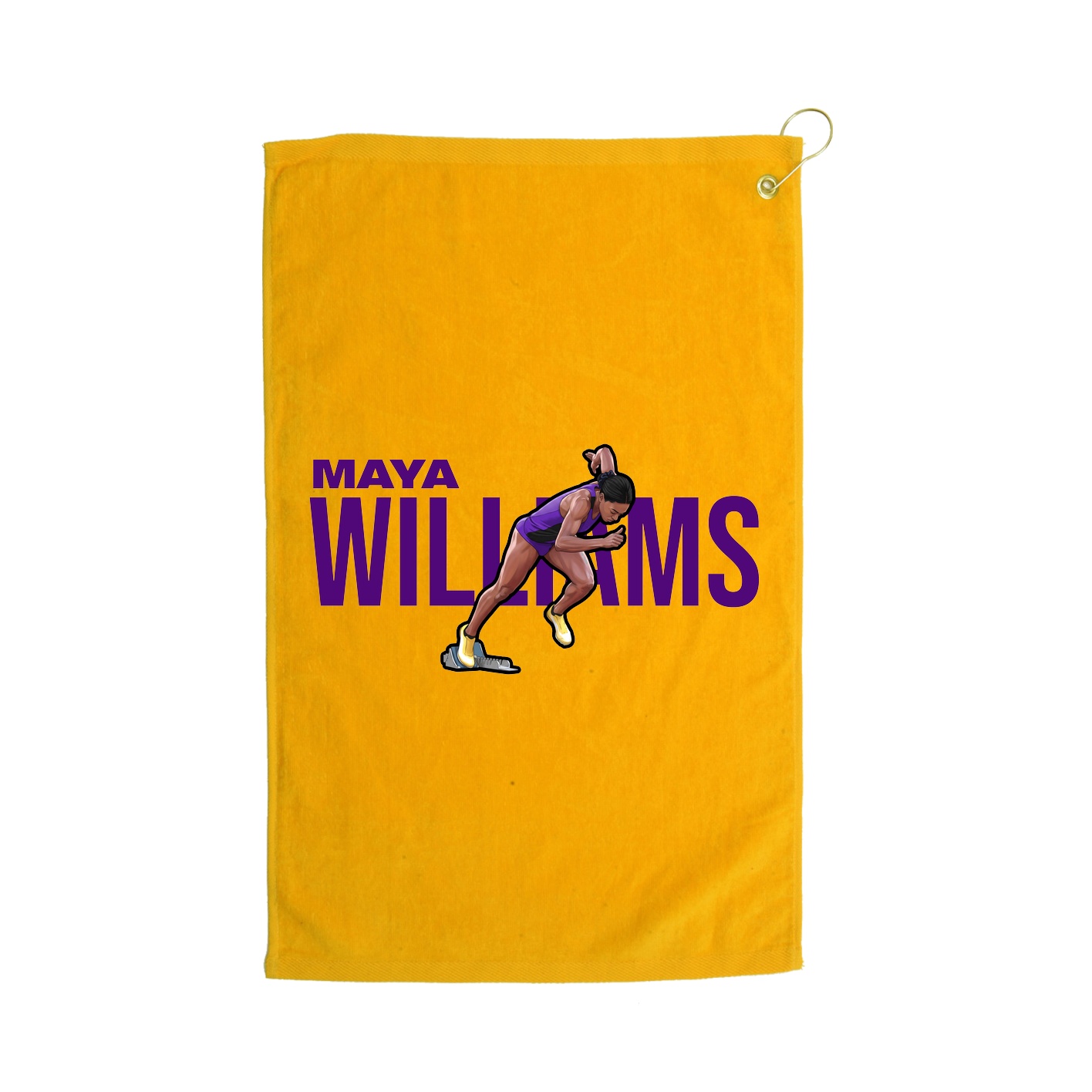 Golf Towel — Player Name in Gold
