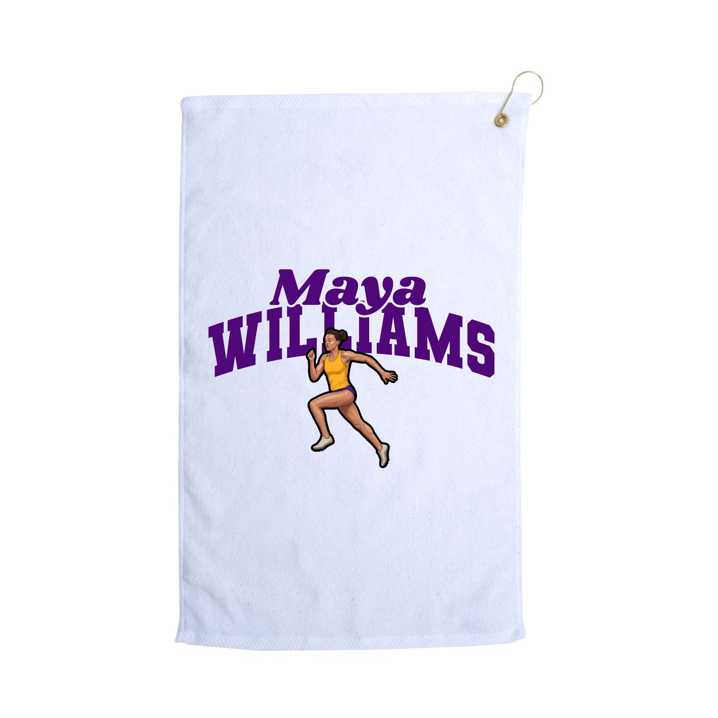 Golf Towel — Signature Arch in White