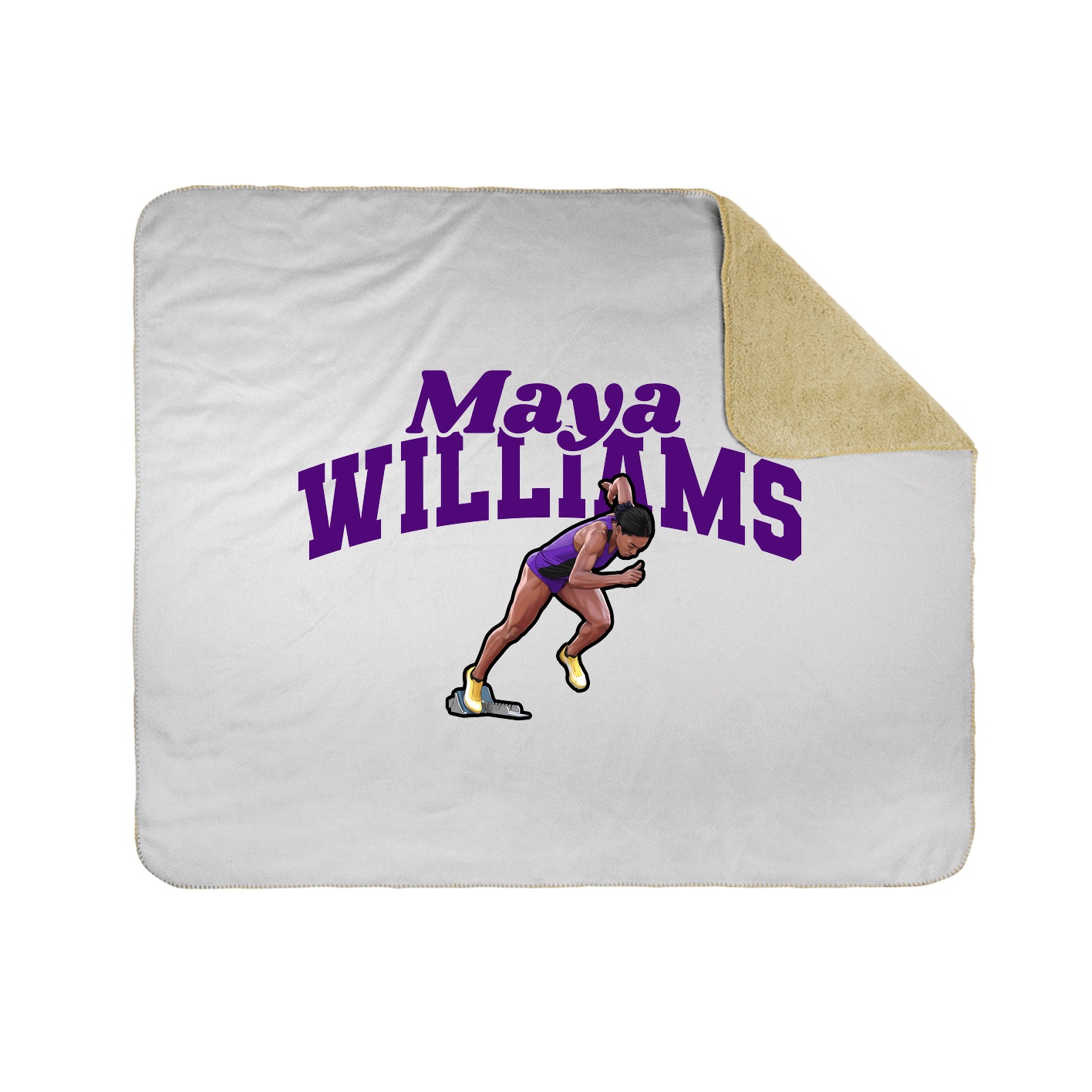Throw Blanket — Signature Arch in White