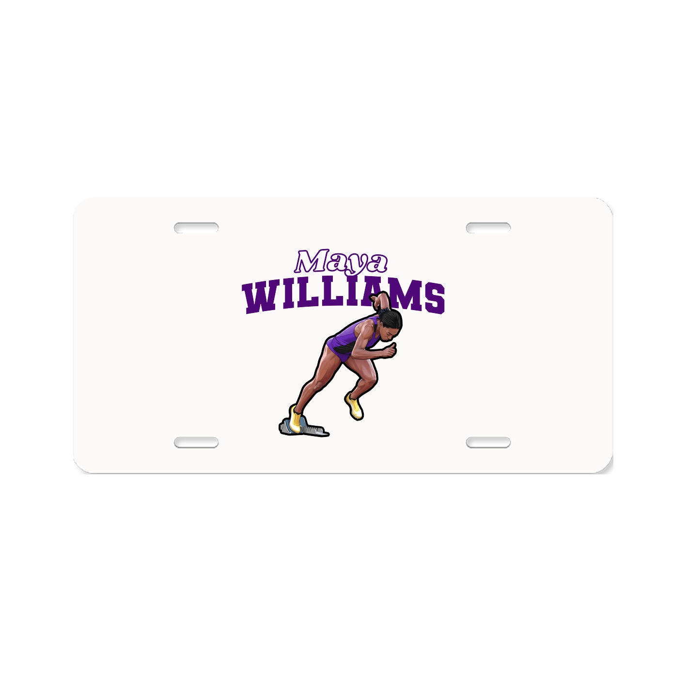 License Plate — Name Arch in Classic