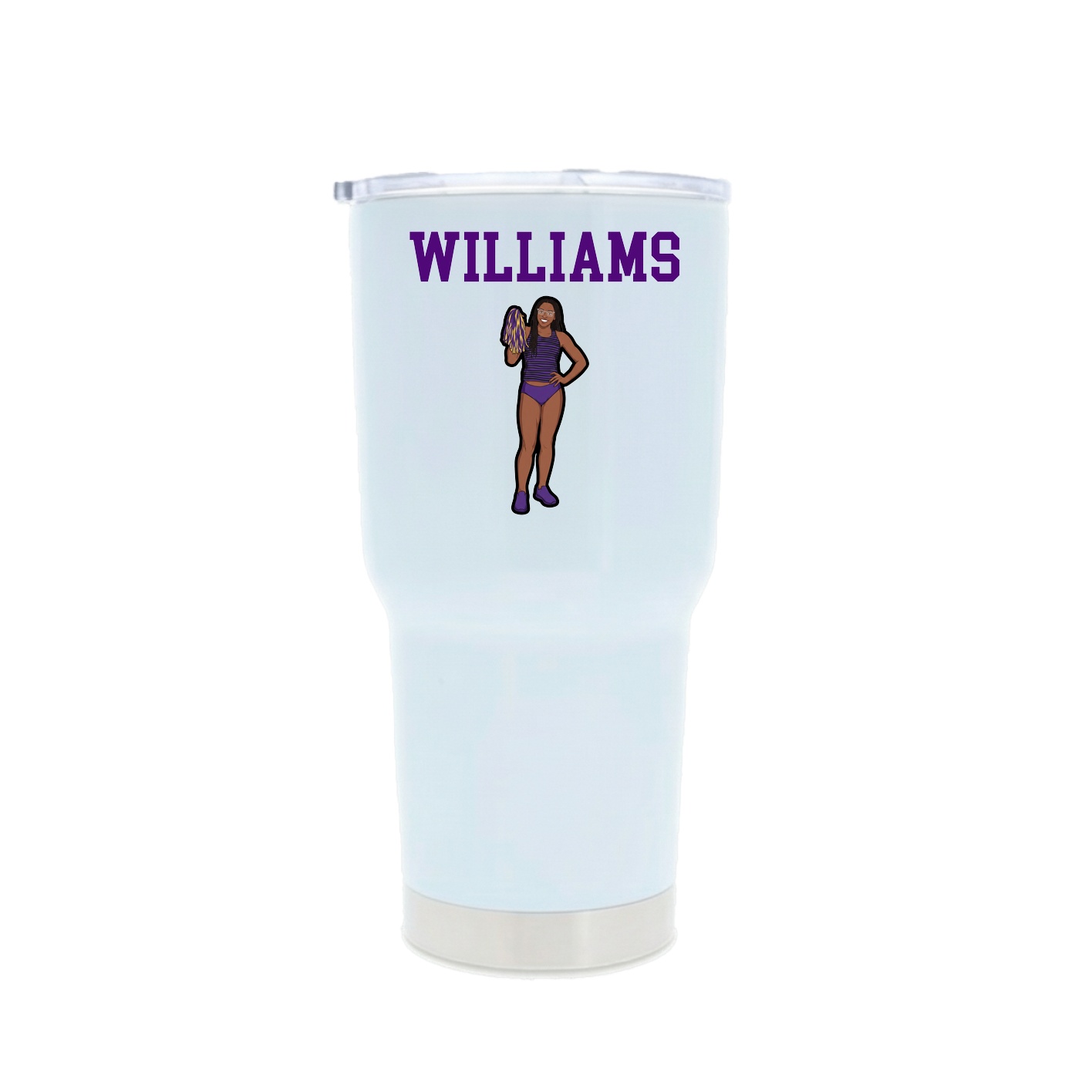 30oz Stainless Steel Tumbler — Shirsey in White