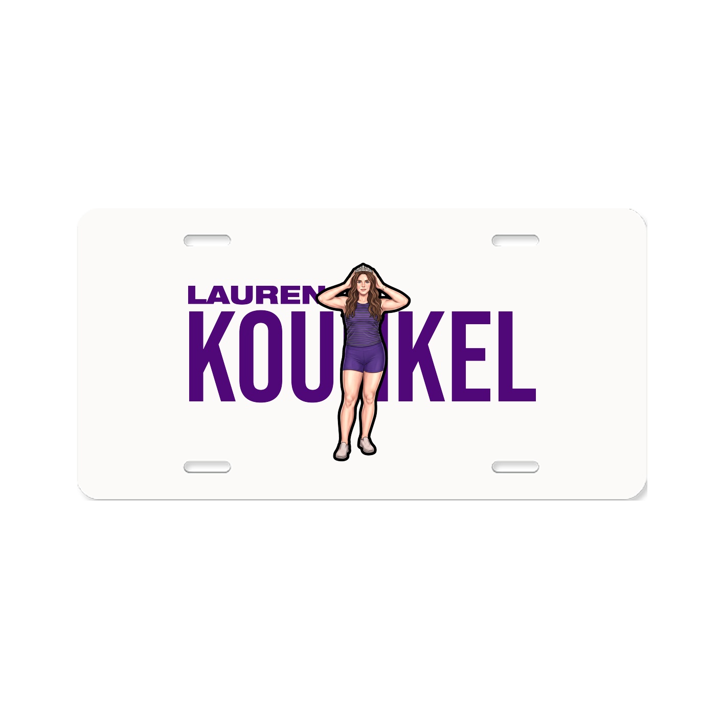 License Plate — Player Name in Classic