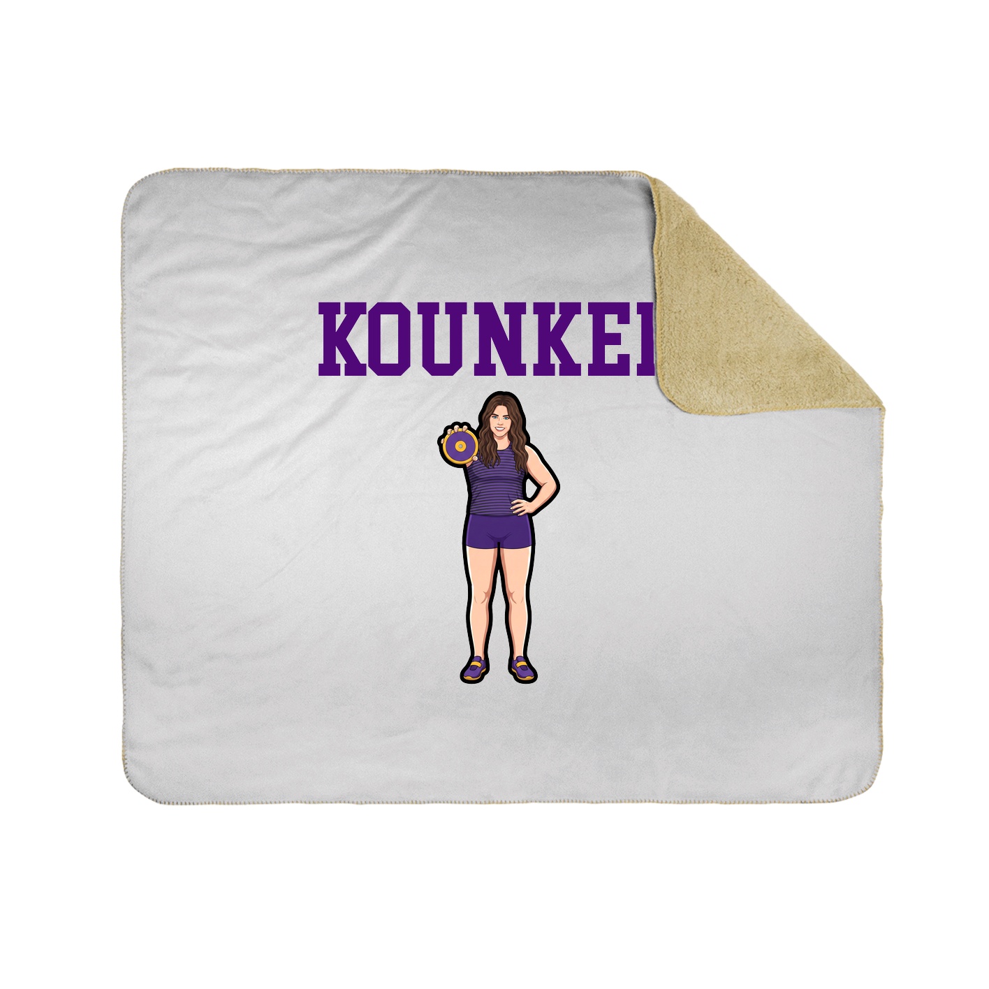Throw Blanket — Shirsey in White
