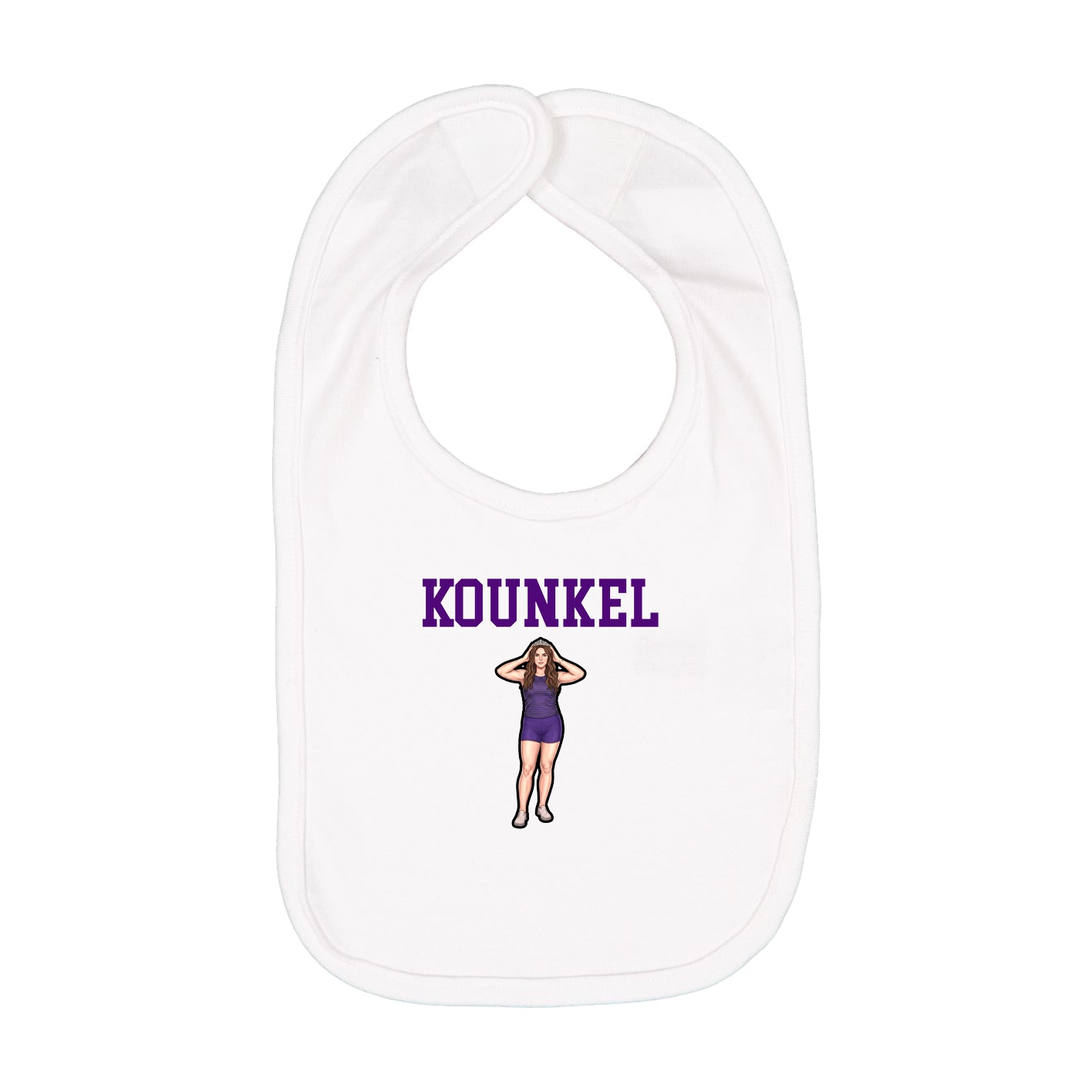Infant Bib — Shirsey in White