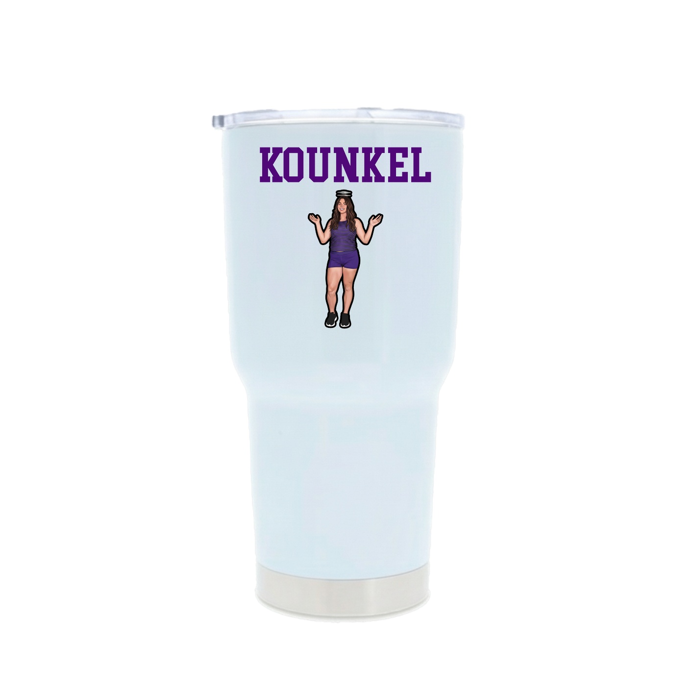 30oz Stainless Steel Tumbler — Shirsey in White