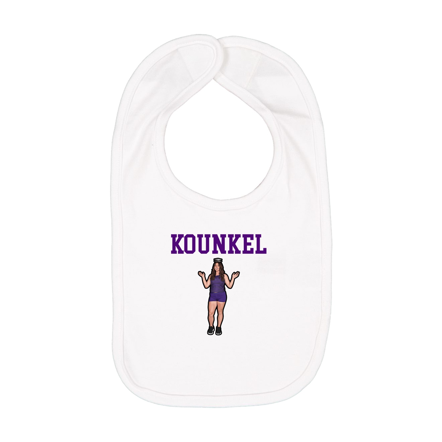 Infant Bib — Shirsey in White