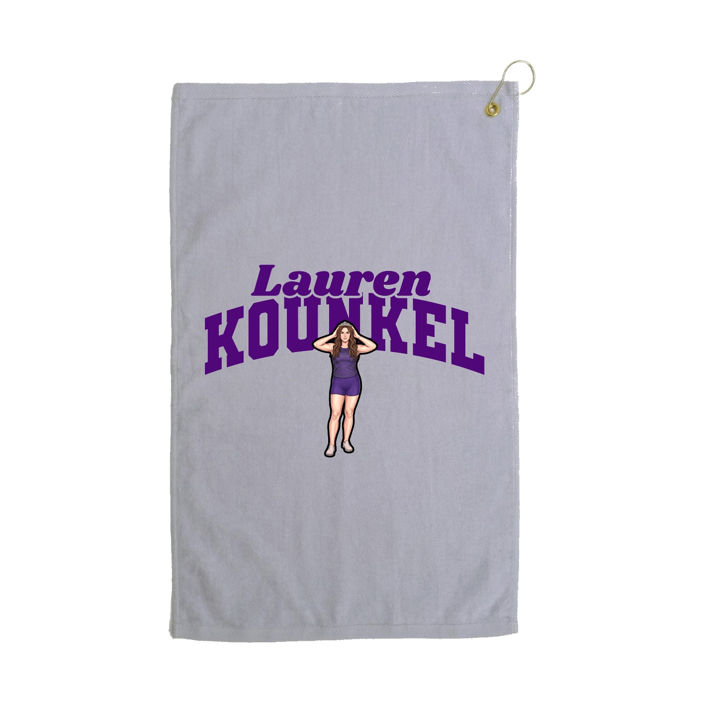 Golf Towel — Signature Arch in Grey