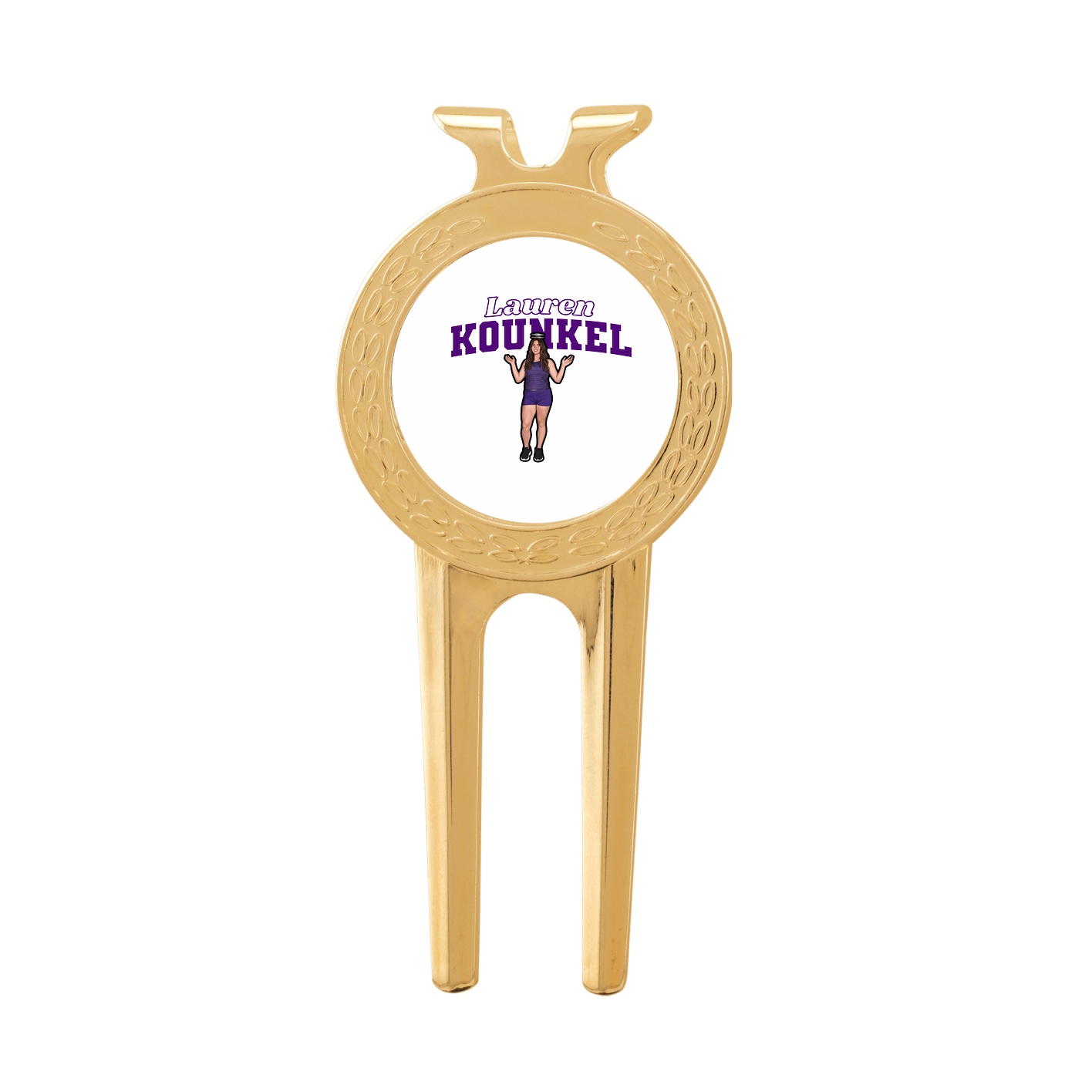 Divot Tool with Ball Marker — Name Arch in Classic