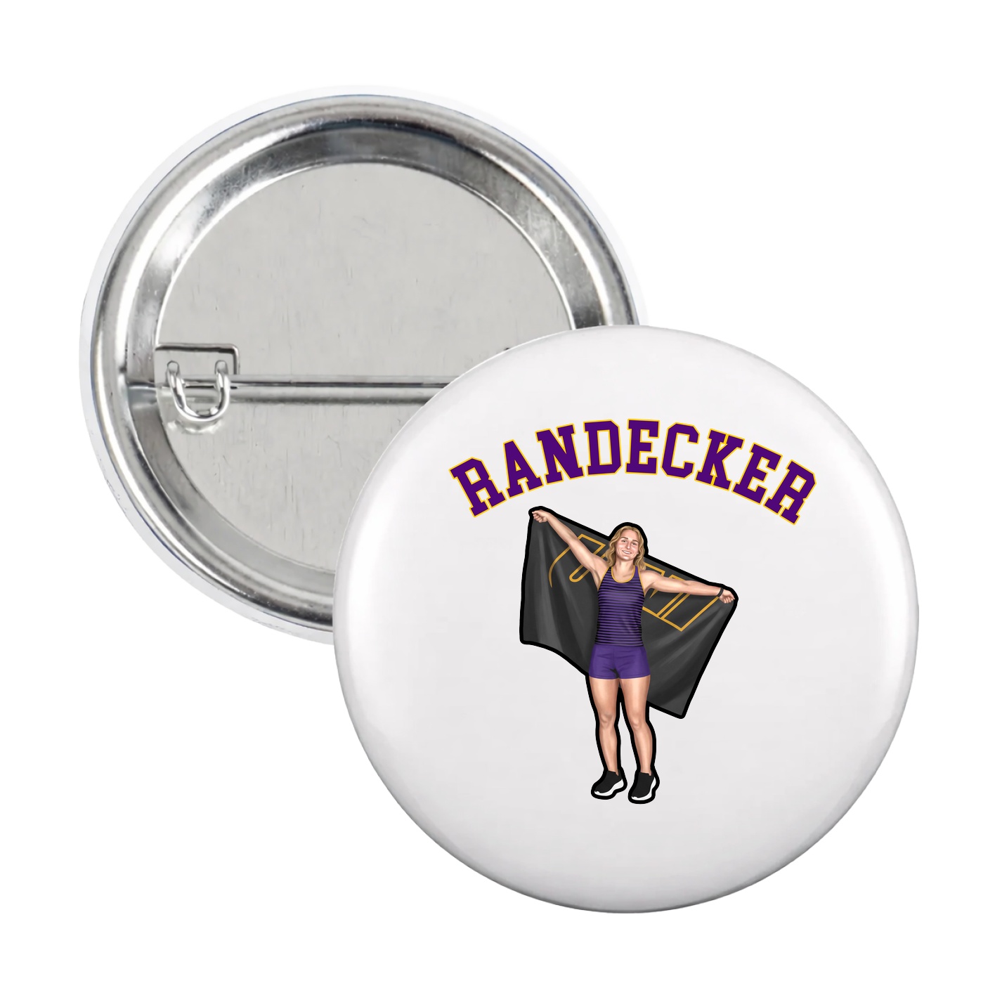 Game Day Button — Shirsey Arch in White