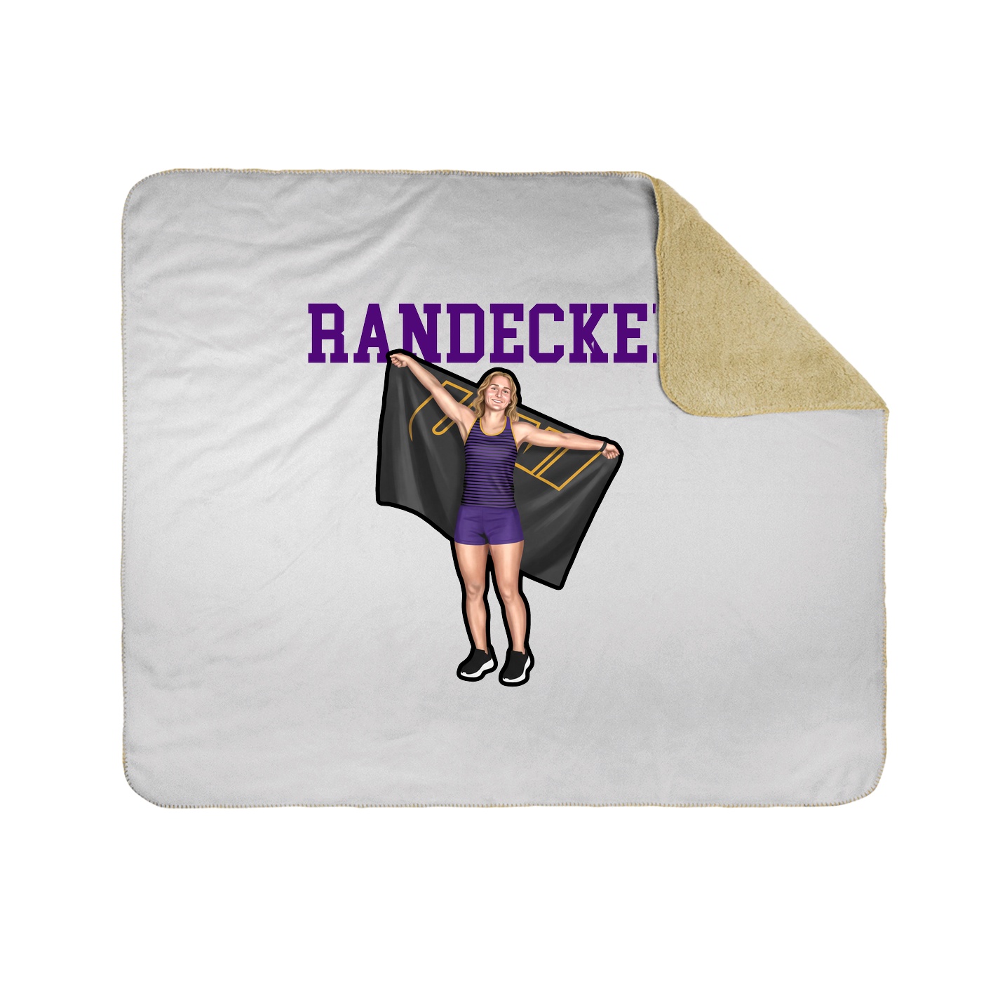 Throw Blanket — Shirsey in White