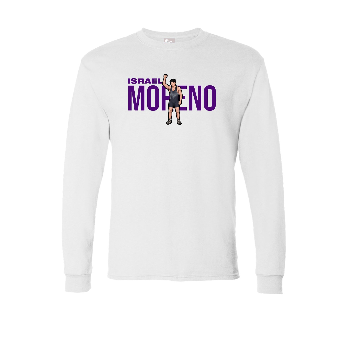 Long Sleeve Tee — Player Name in White