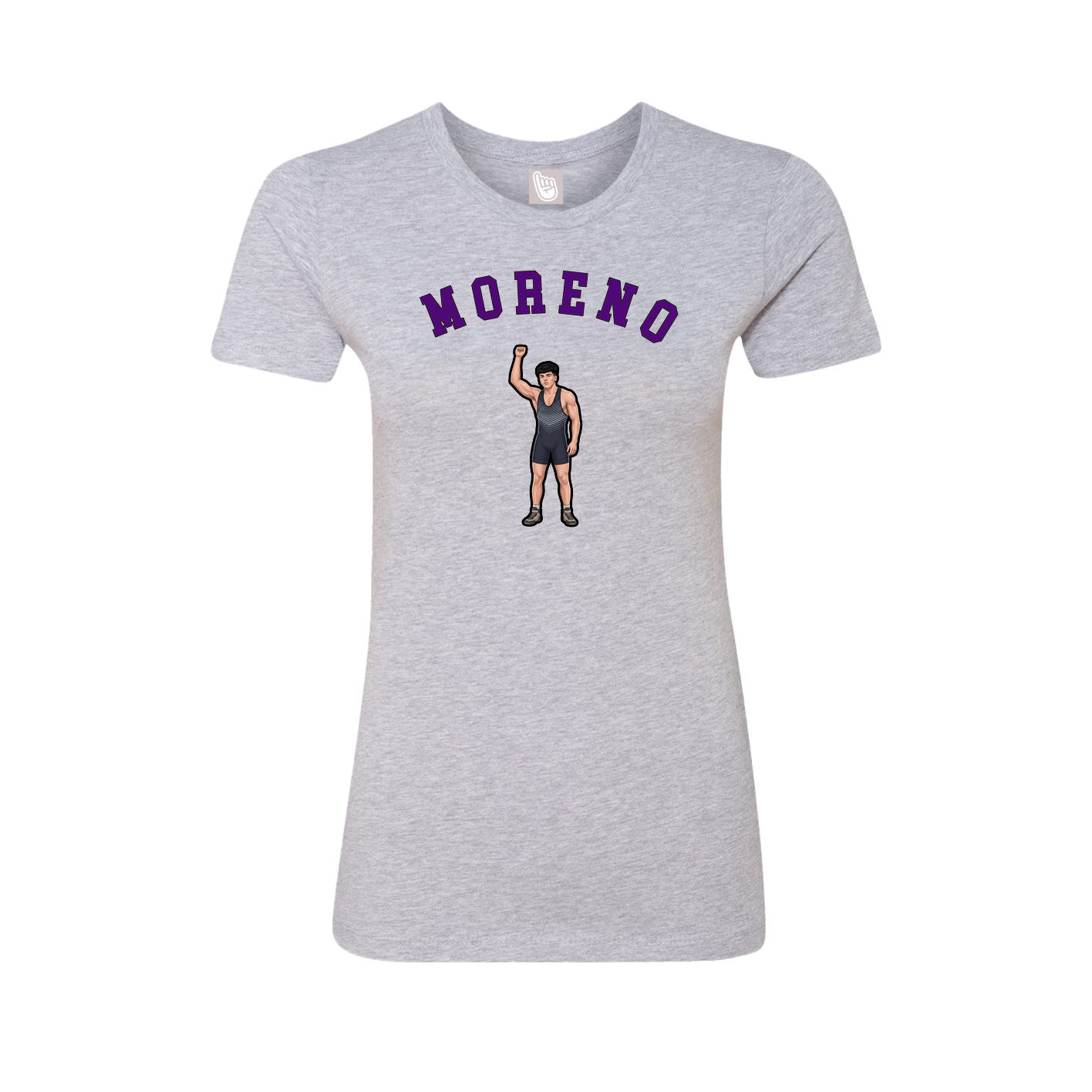 Fitted Women's Tee — Shirsey Arch in Grey