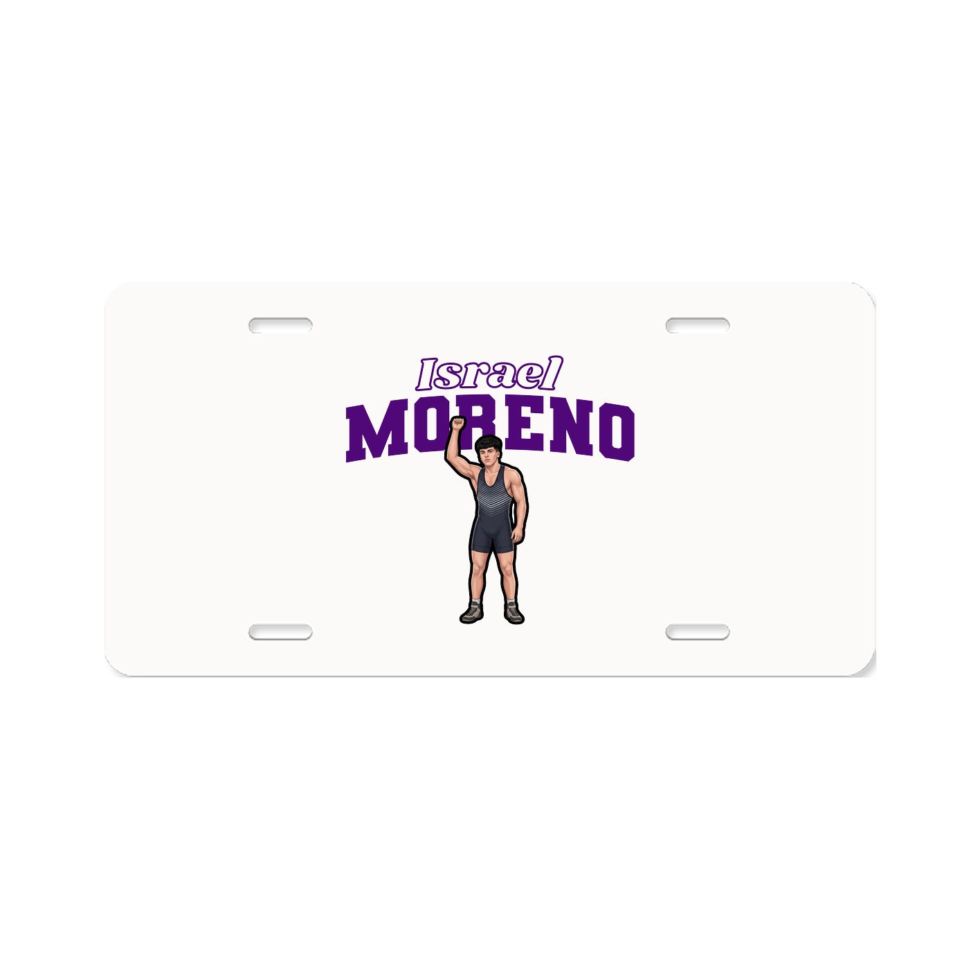 License Plate — Name Arch in Classic