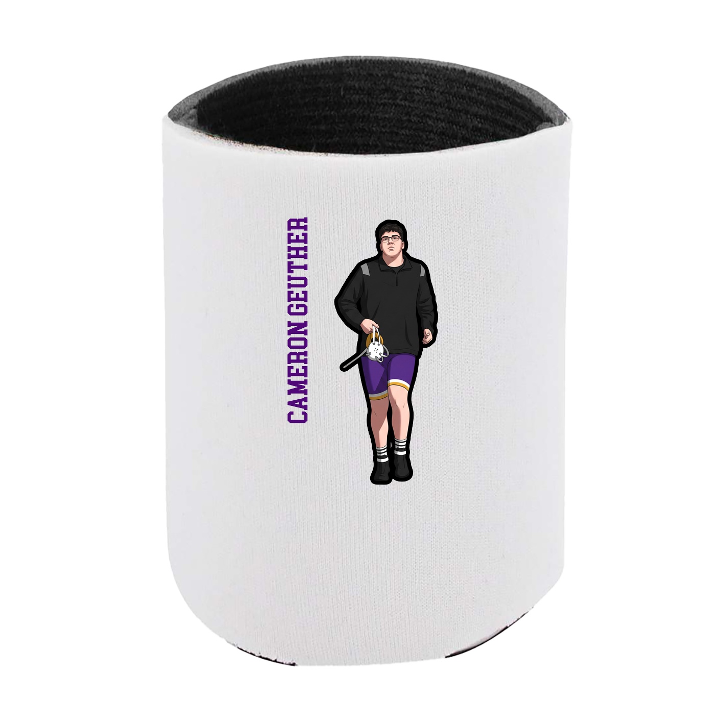 Can Holder — Name Vertical in White