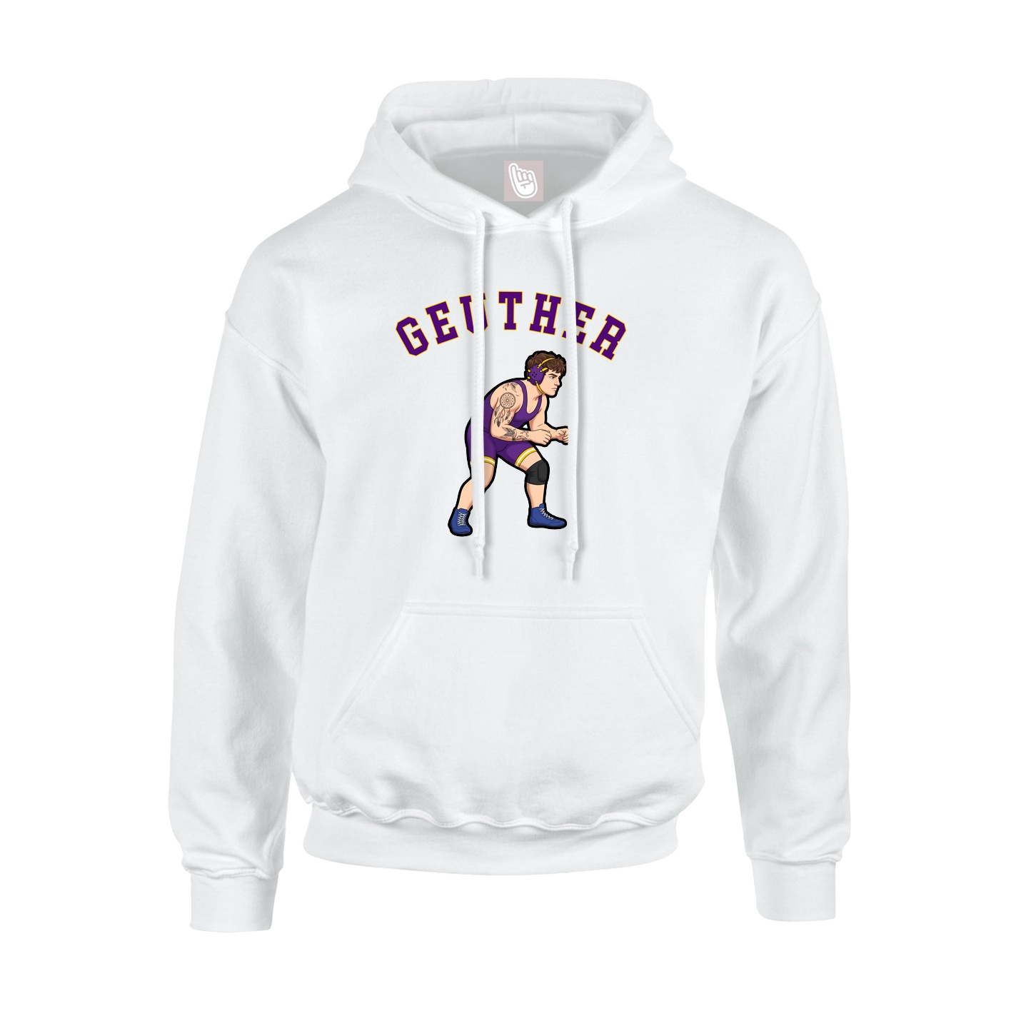 Youth Hoodie — Shirsey Arch in White