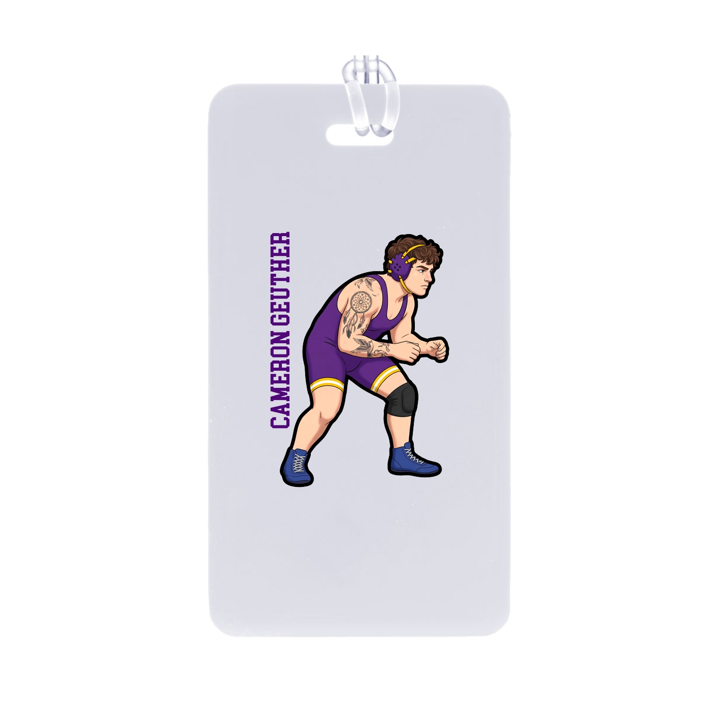 Bag Tag — Name Vertical in Classic