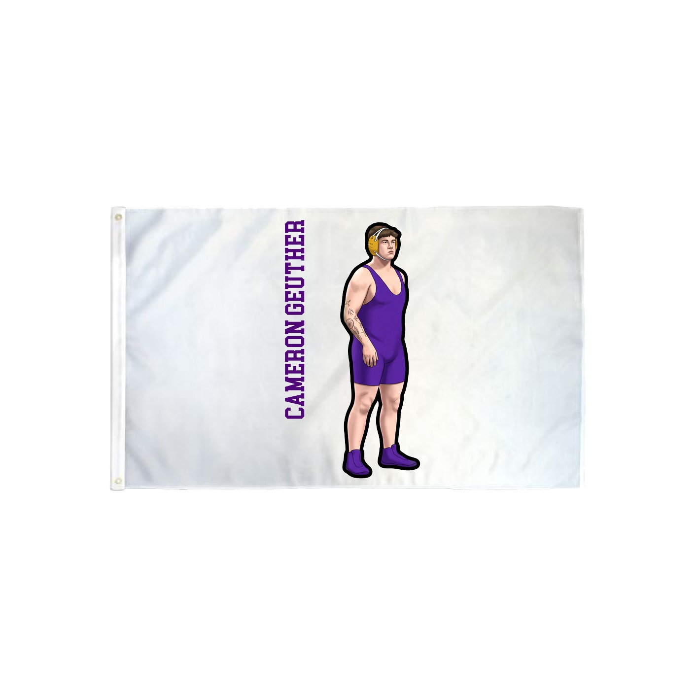 3x5 Flag — Name Vertical in Classic