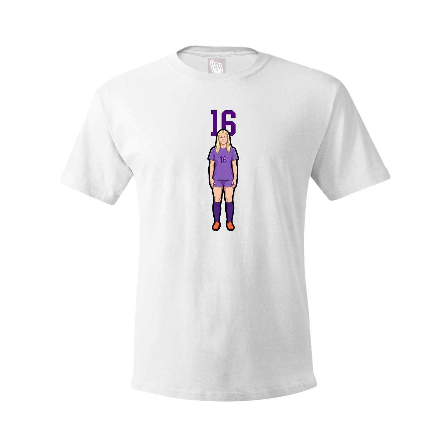 Tee — Number Top in White