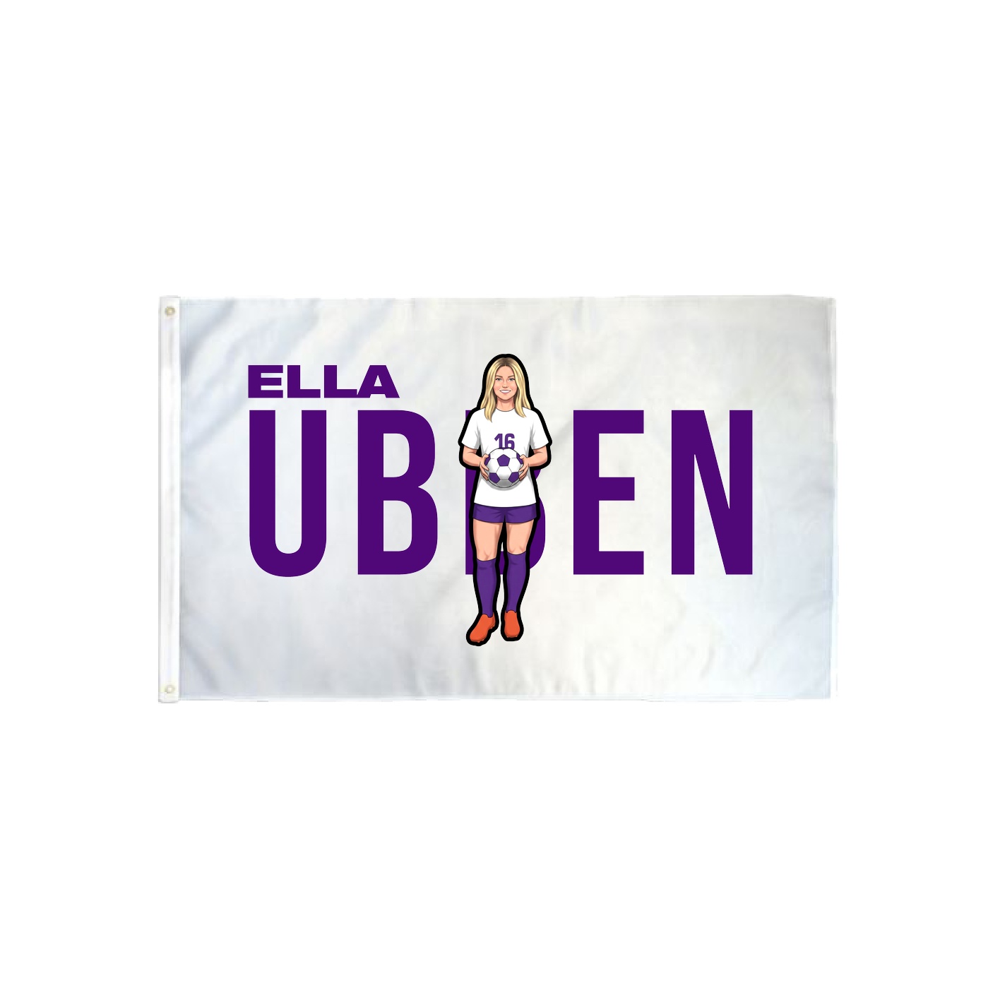 3x5 Flag — Player Name in Classic