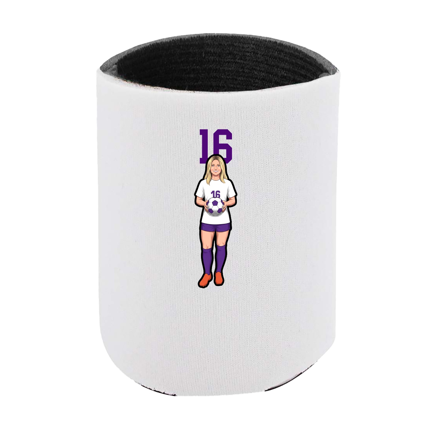 Can Holder — Number Top in White