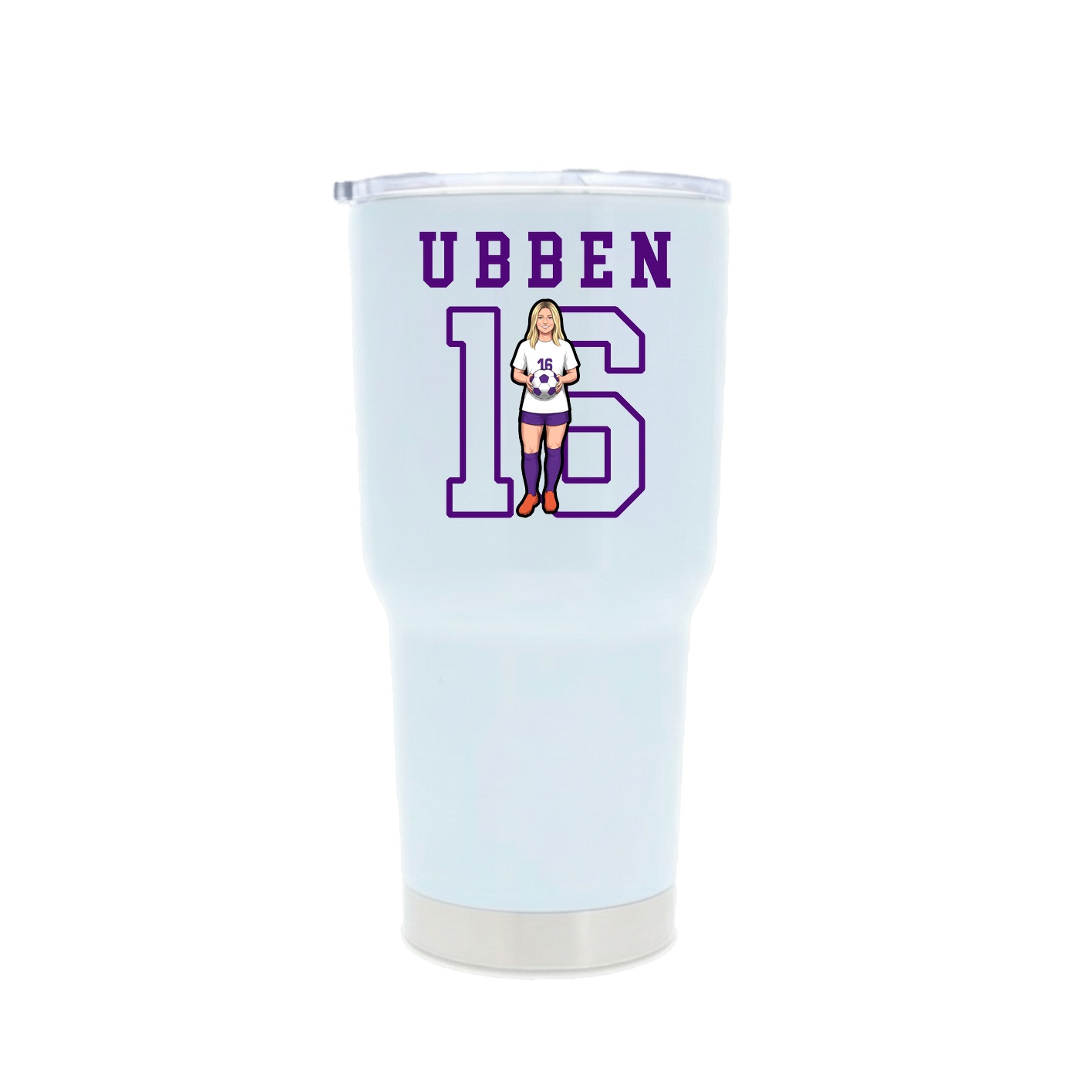30oz Stainless Steel Tumbler — Shirsey in White