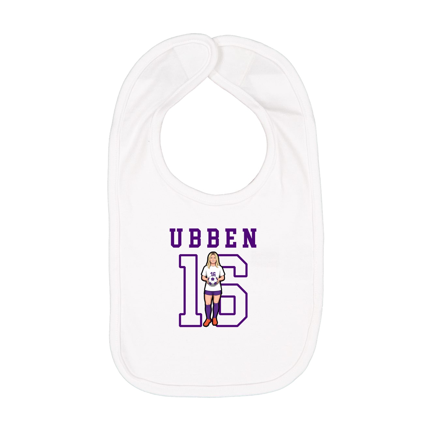 Infant Bib — Shirsey in White