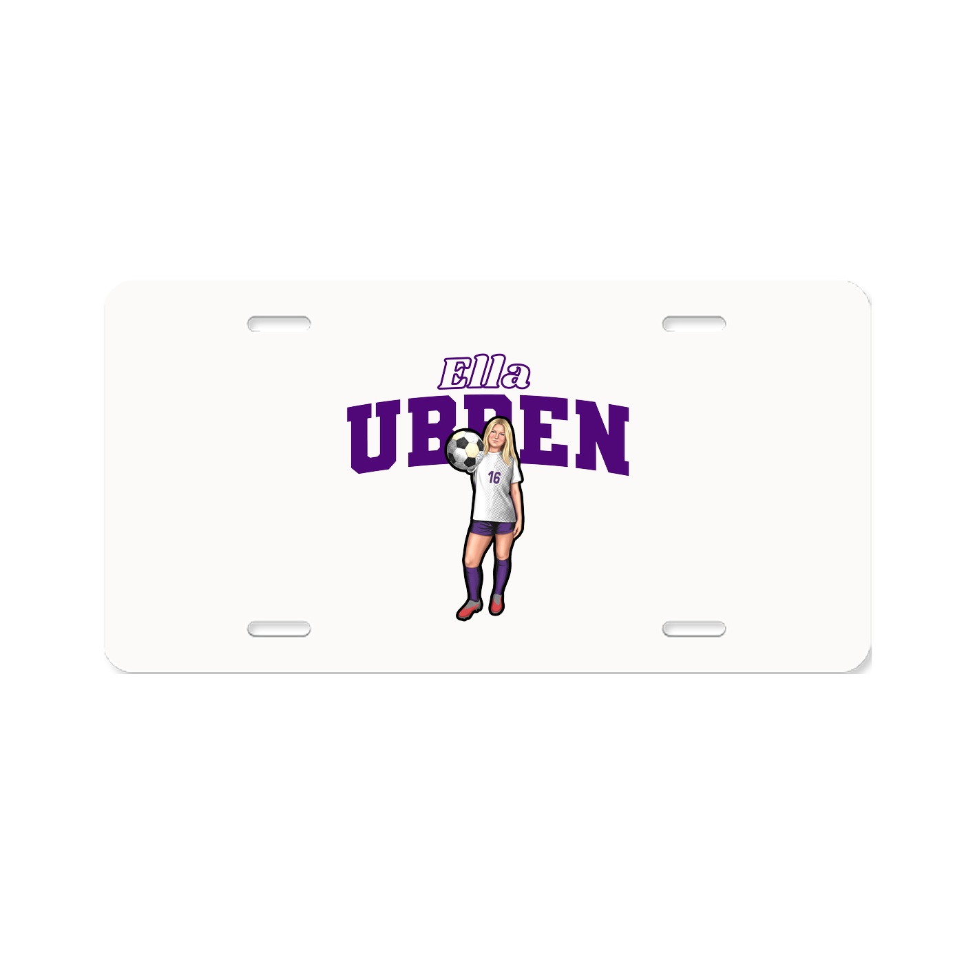 License Plate — Name Arch in Classic