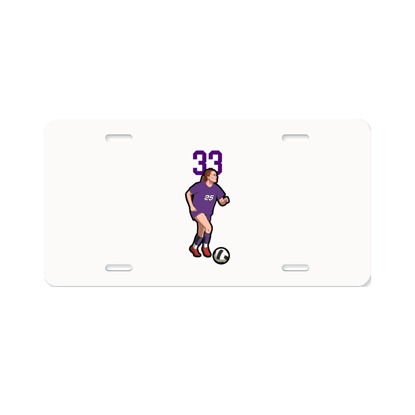 License Plate — Number Top in Classic