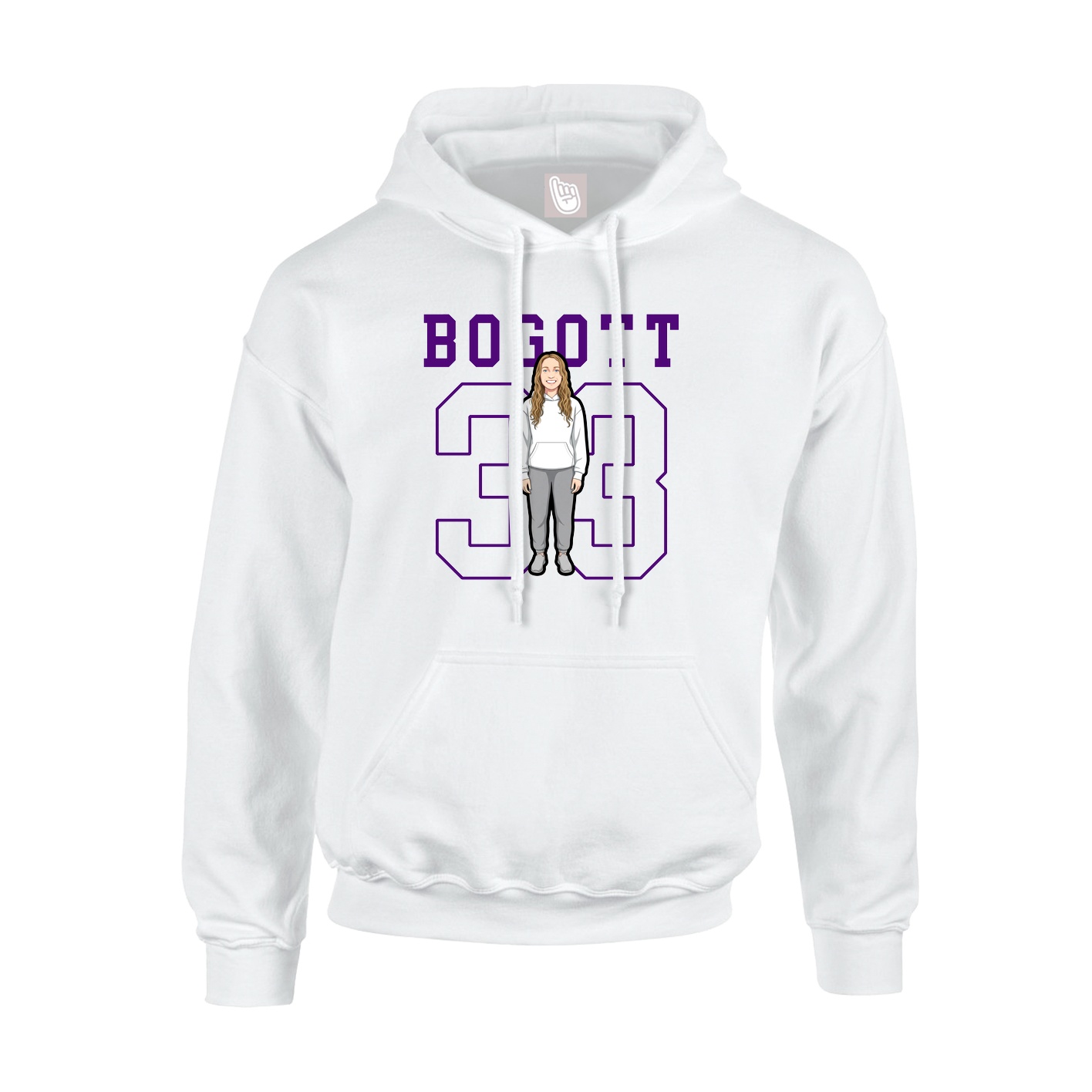 Hoodie — Shirsey in White