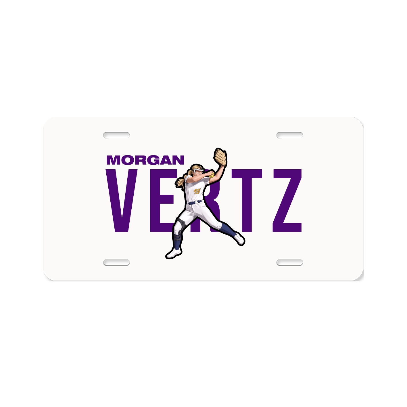 License Plate — Player Name in Classic