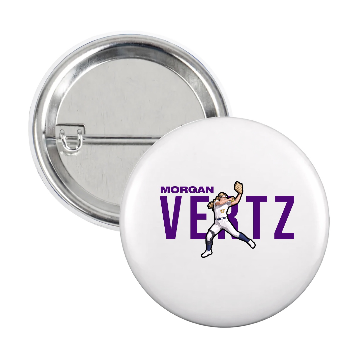 Game Day Button — Player Name in White