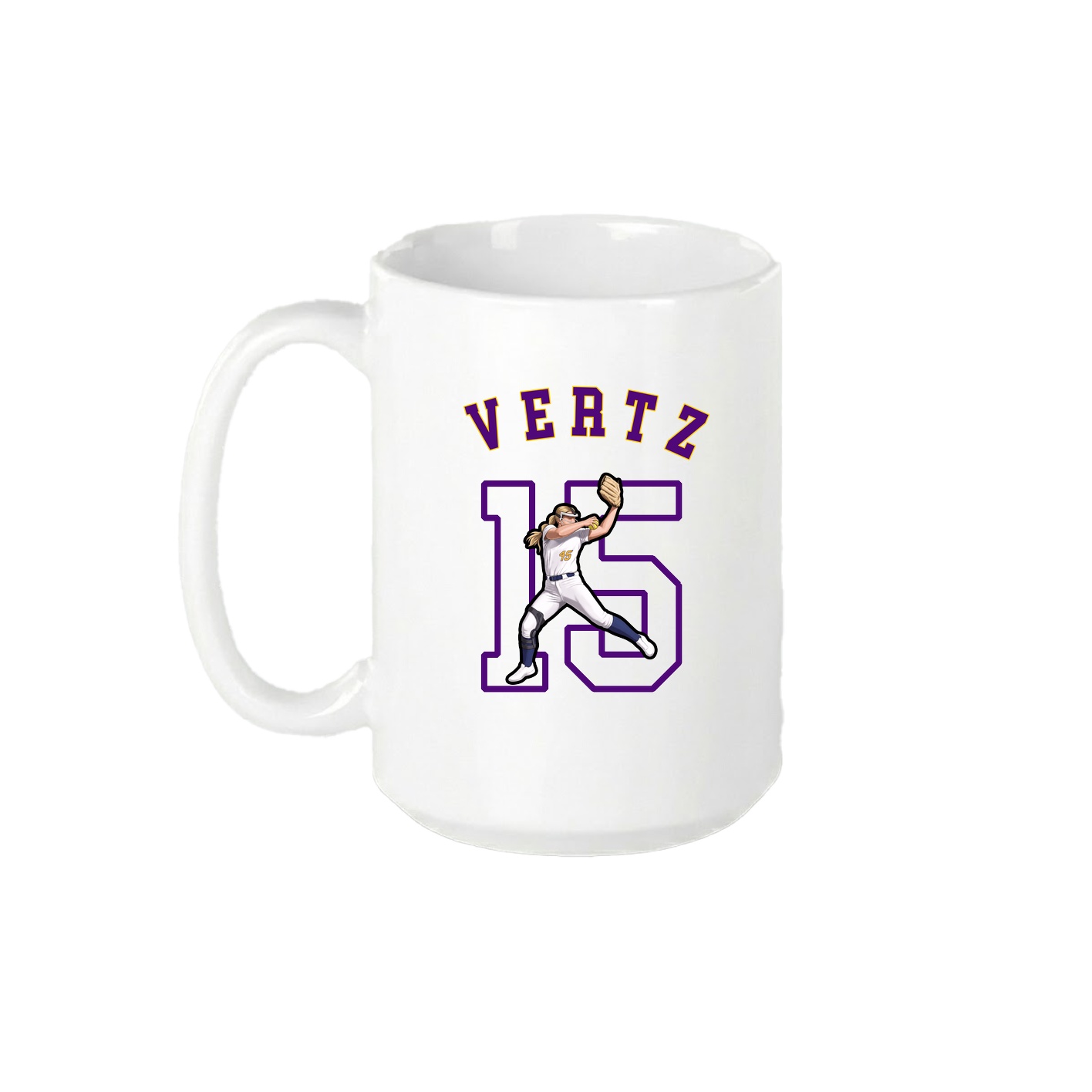 15oz Coffee Mug — Shirsey Arch in White