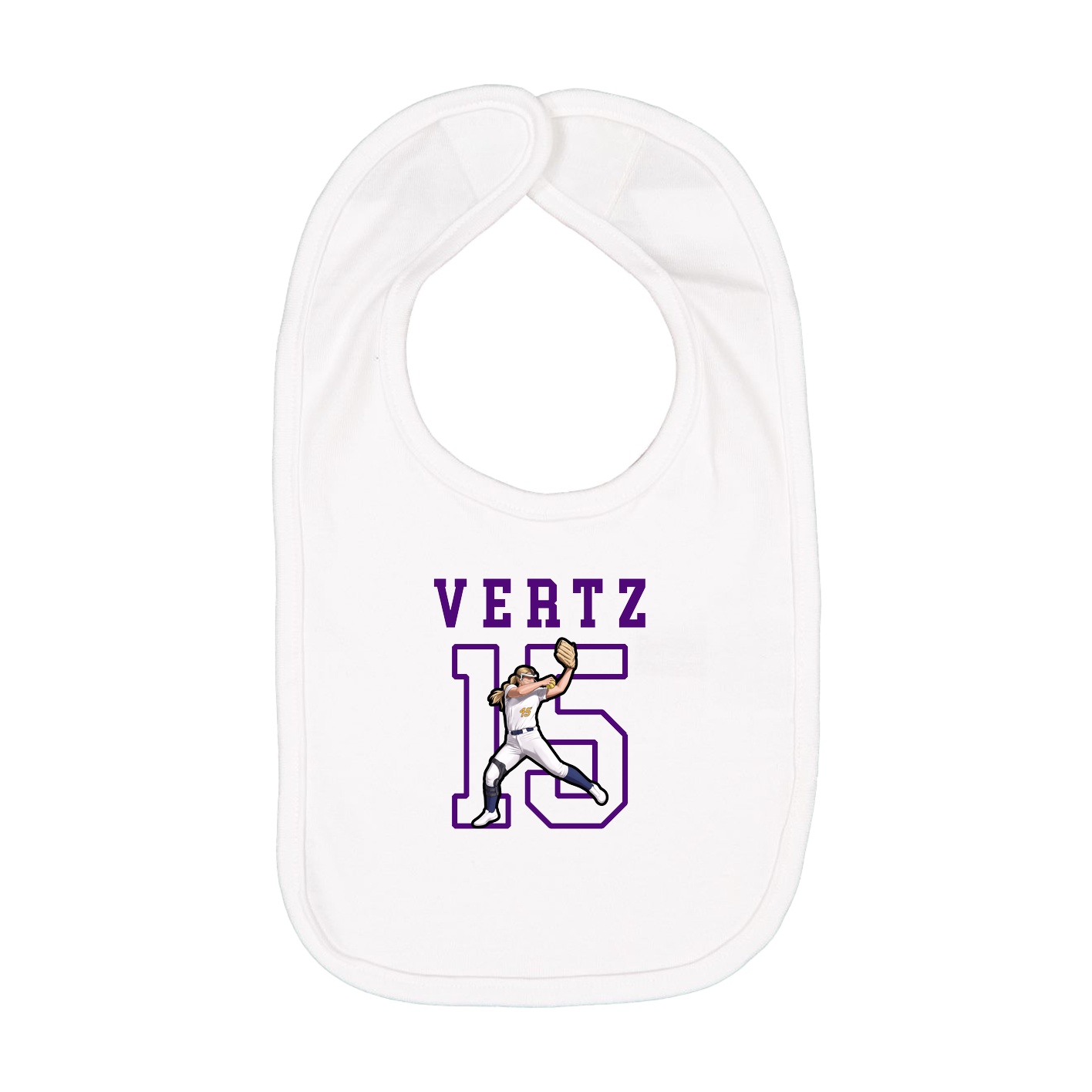 Infant Bib — Shirsey in White