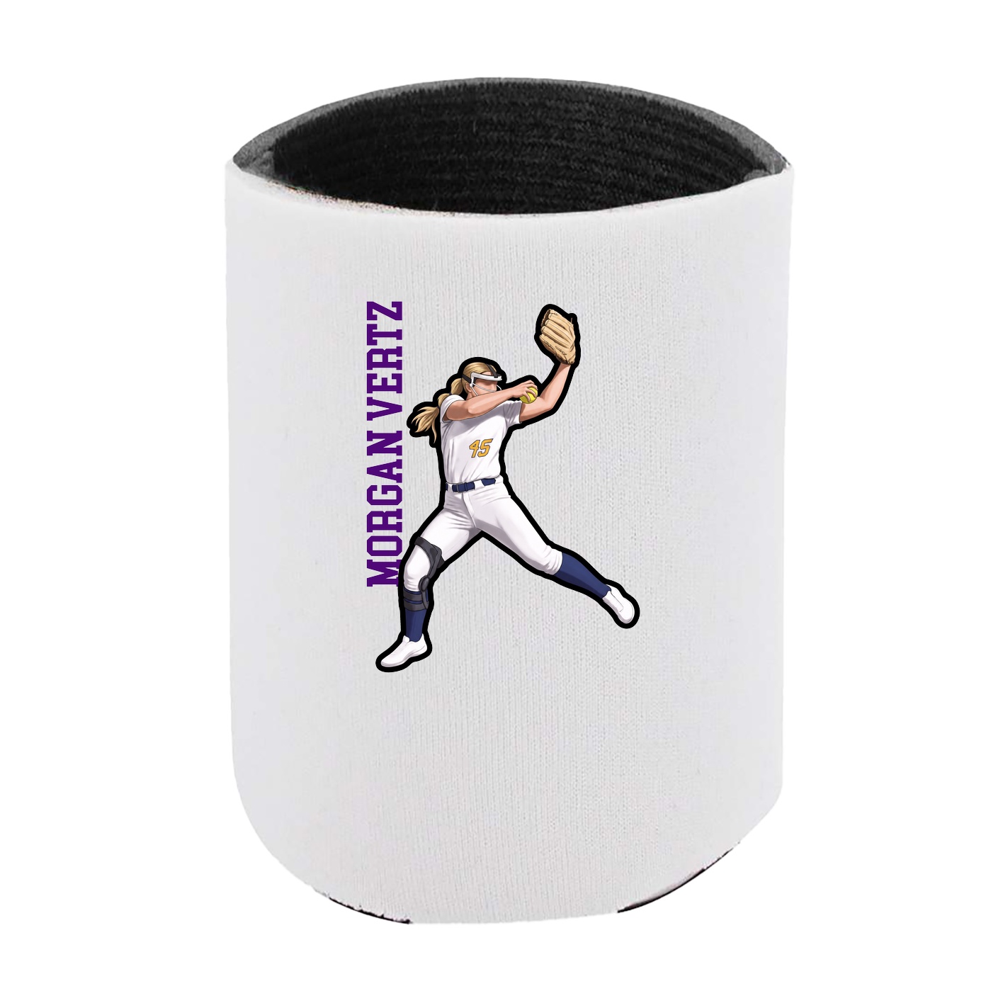 Can Holder — Name Vertical in White