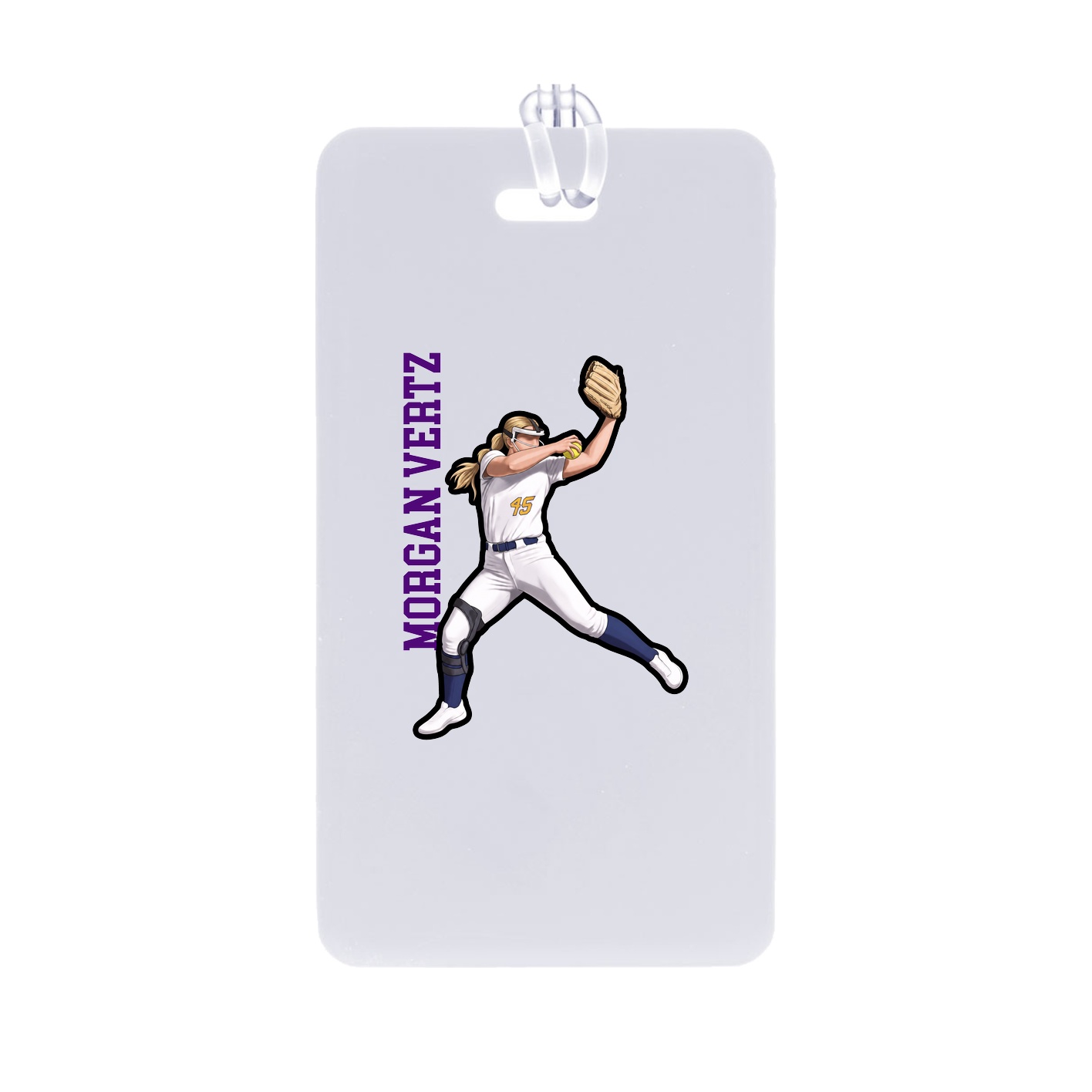 Bag Tag — Name Vertical in Classic