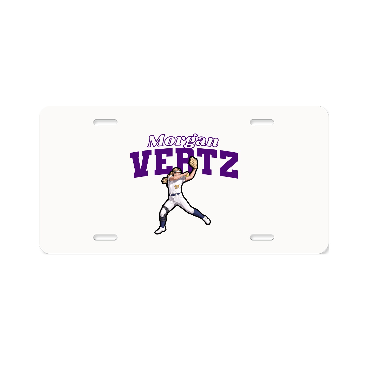 License Plate — Name Arch in Classic