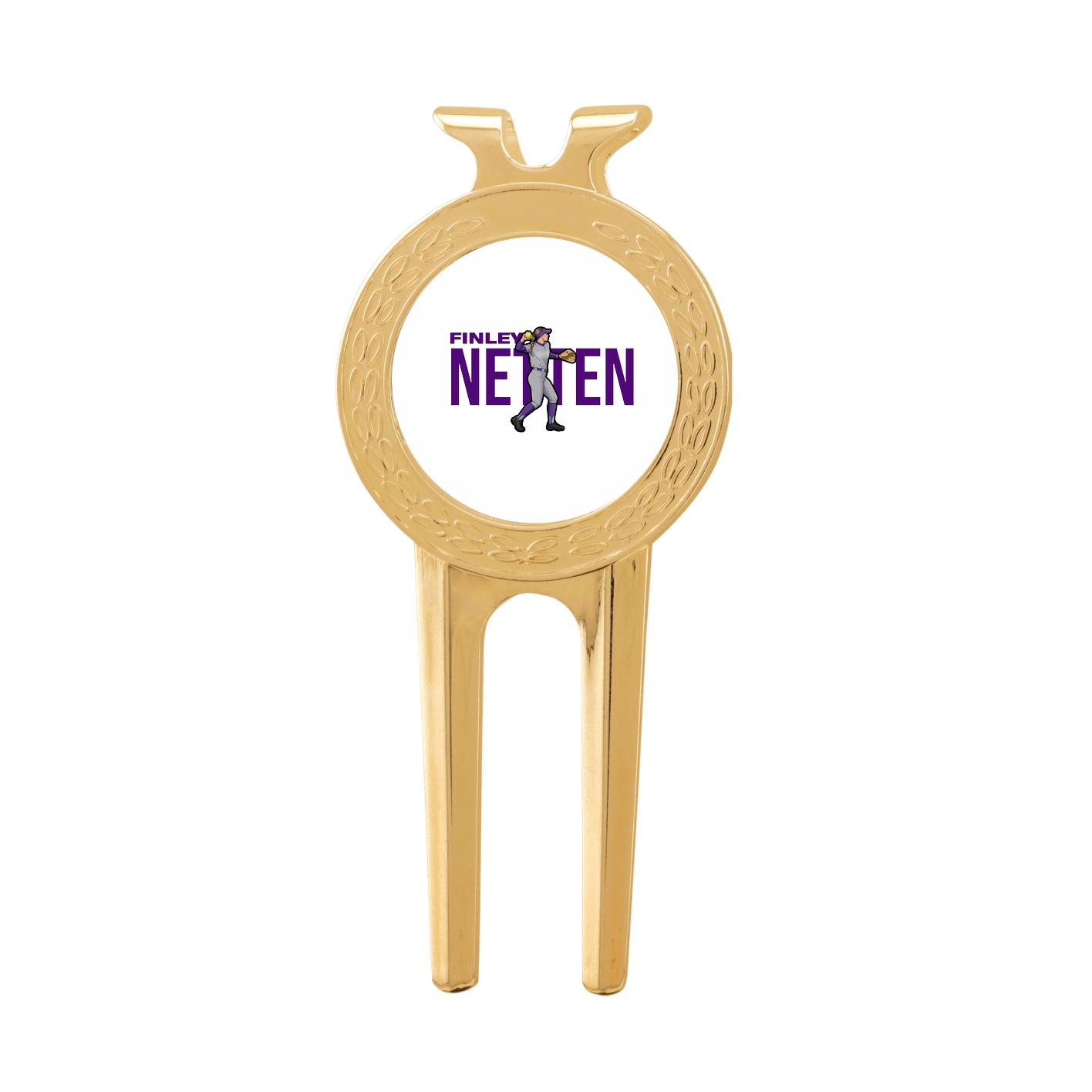 Divot Tool with Ball Marker — Player Name in Classic