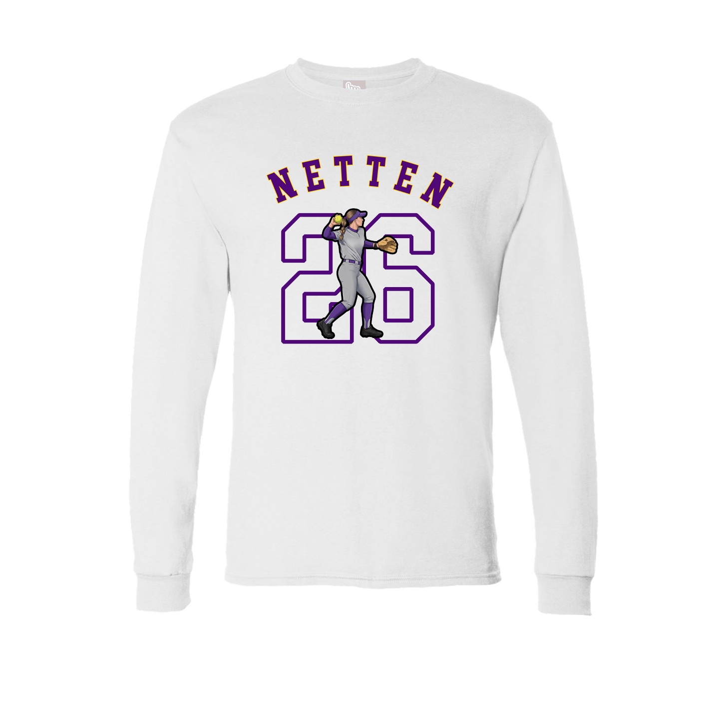 Long Sleeve Tee — Shirsey Arch in White