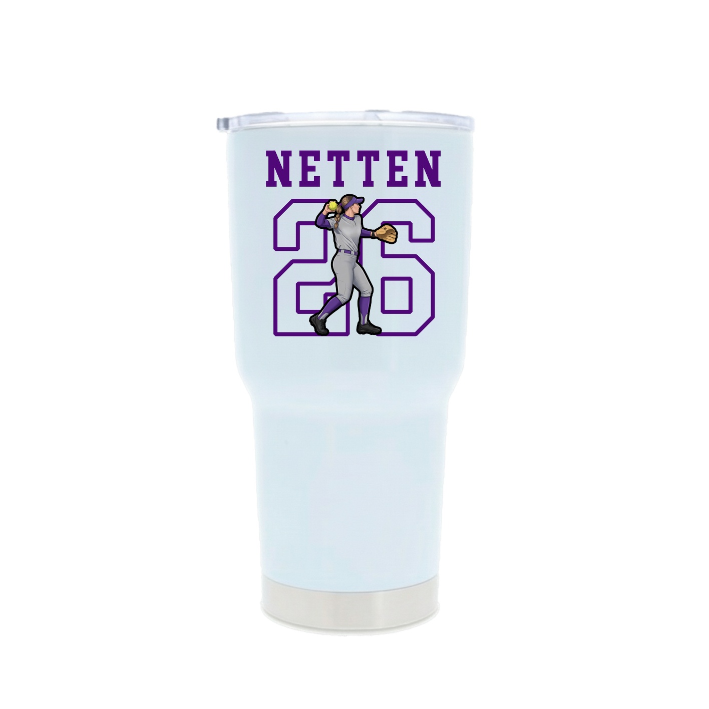 30oz Stainless Steel Tumbler — Shirsey in White