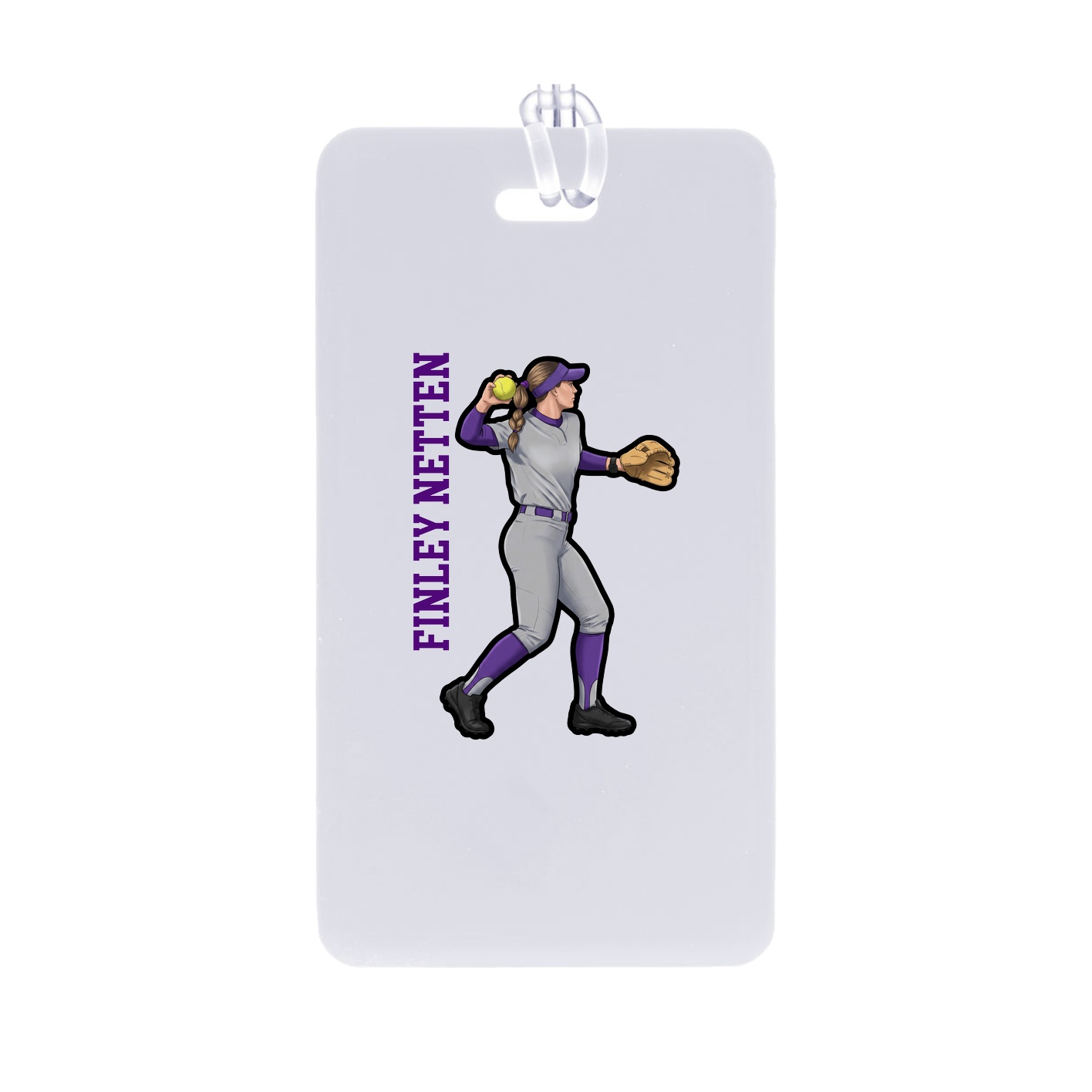 Bag Tag — Name Vertical in Classic
