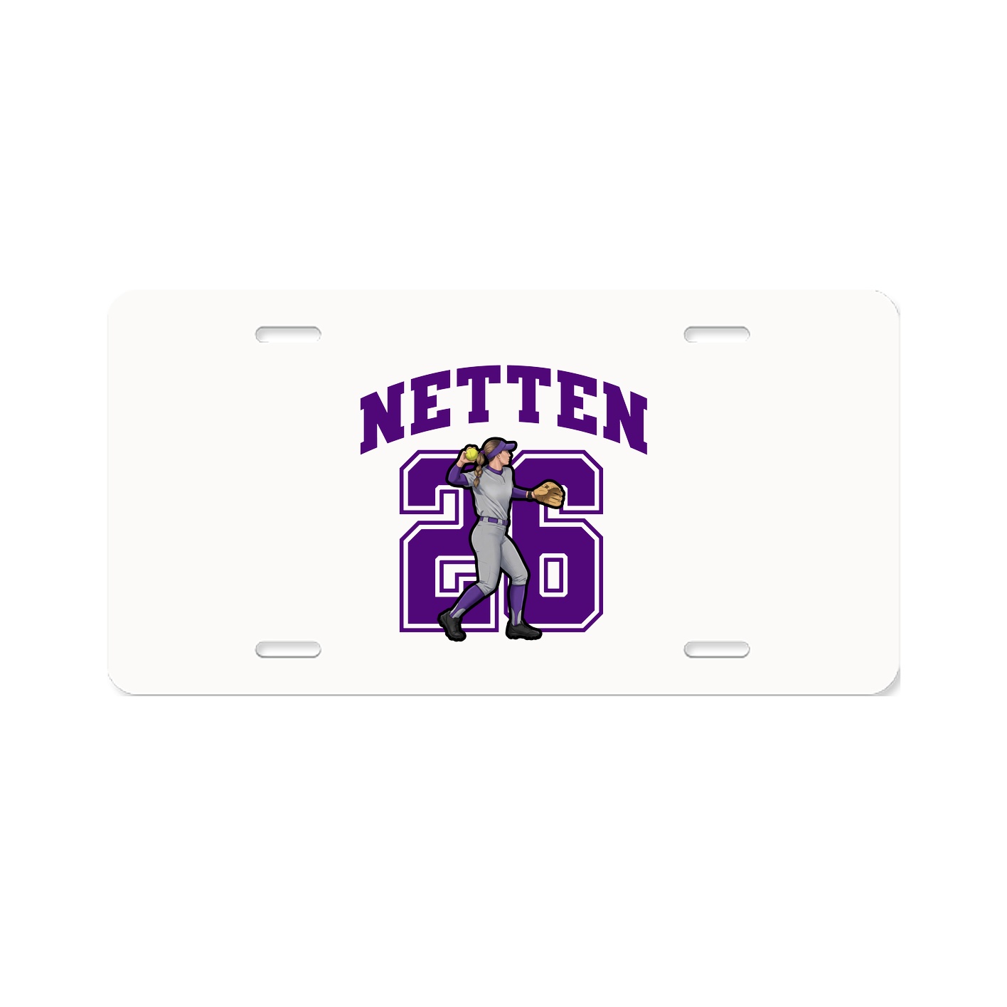 License Plate — Number in Classic