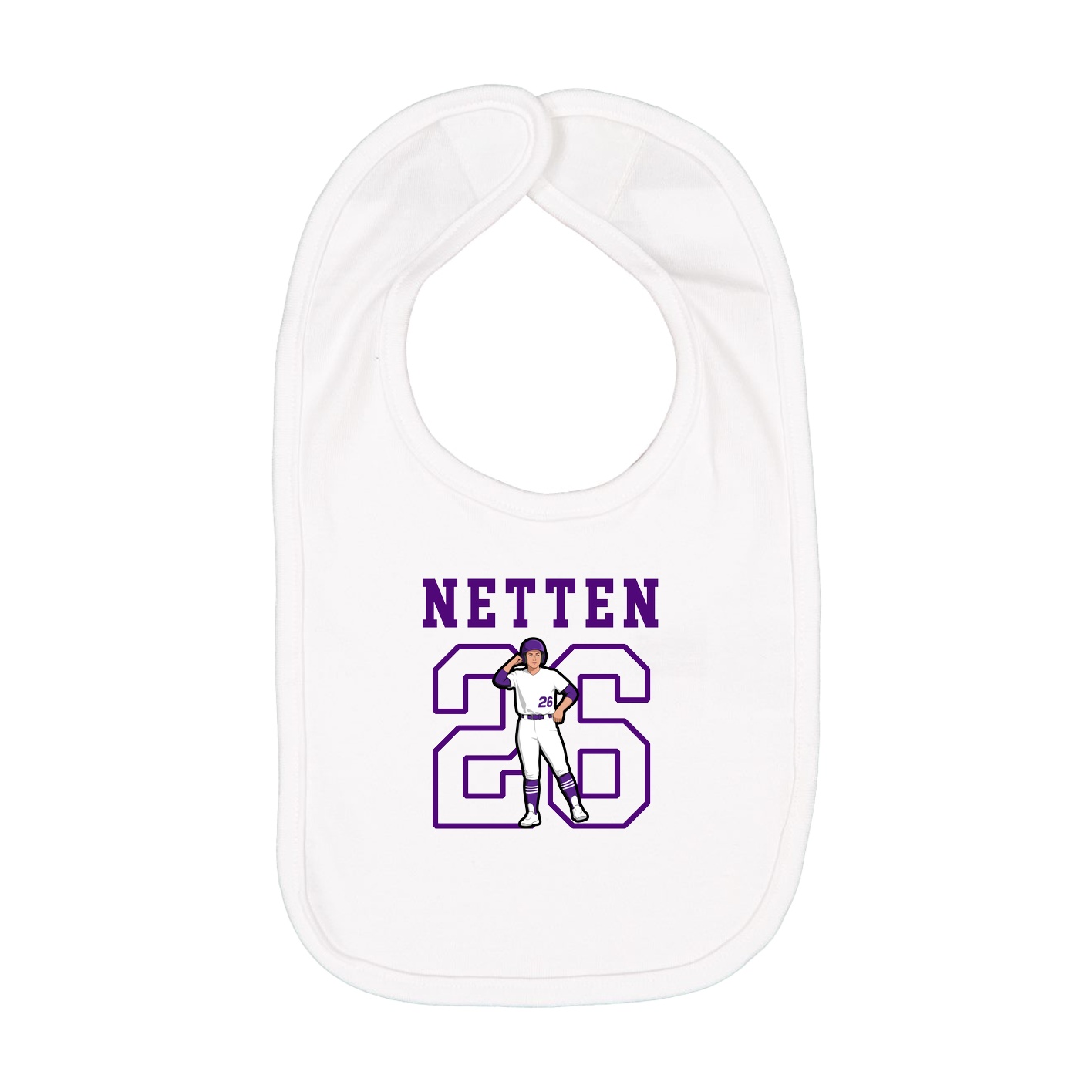 Infant Bib — Shirsey in White