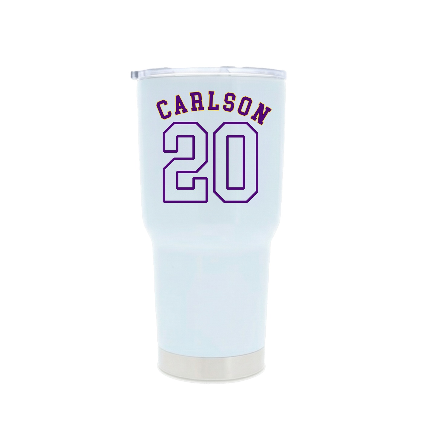 30oz Stainless Steel Tumbler — Shirsey Arch in White