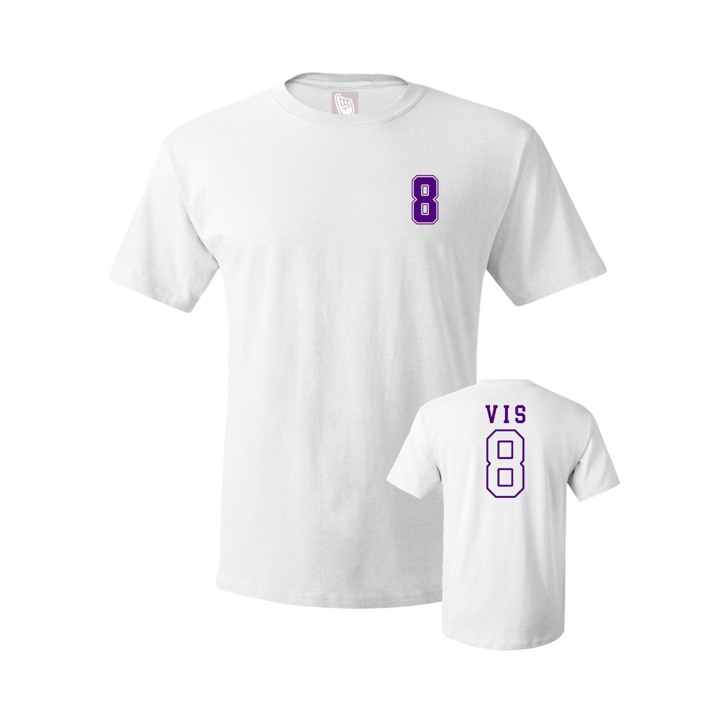 Youth Tee — Chest Back in White