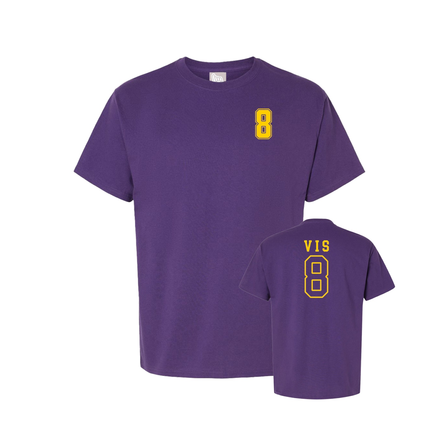 Youth Tee — Chest Back in Purple