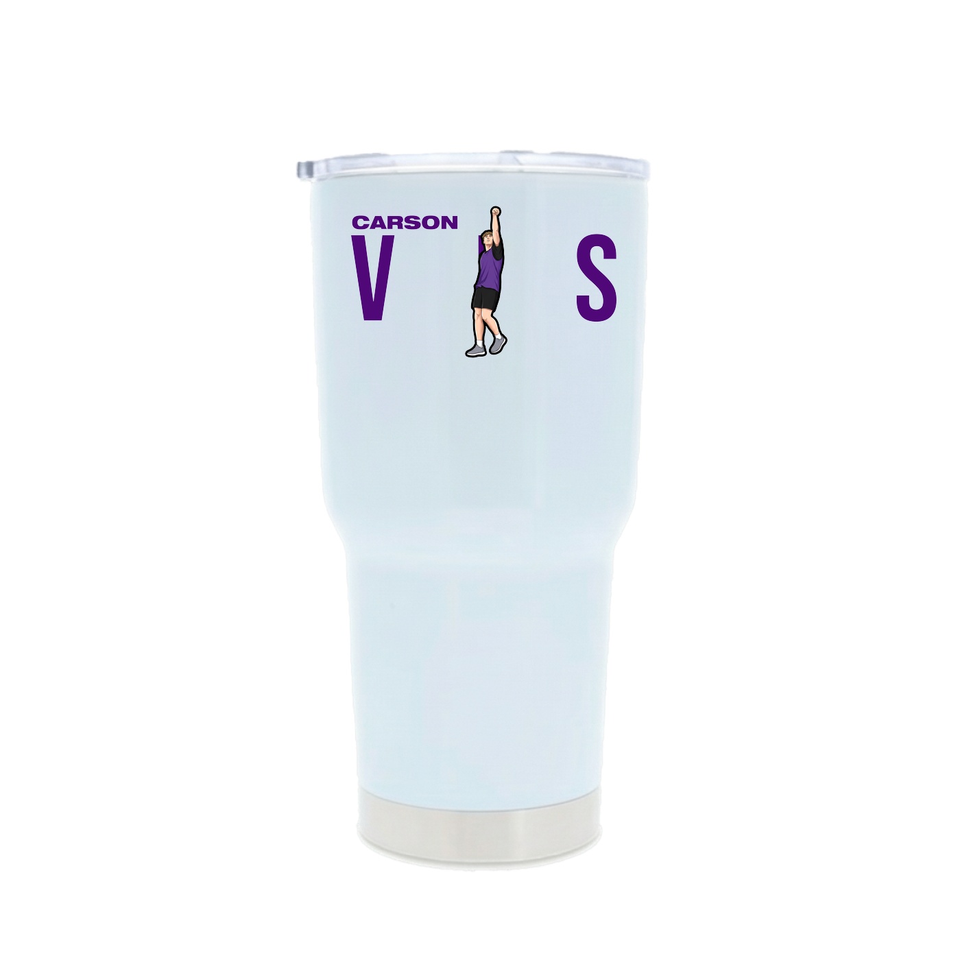 30oz Stainless Steel Tumbler — Player Name in White