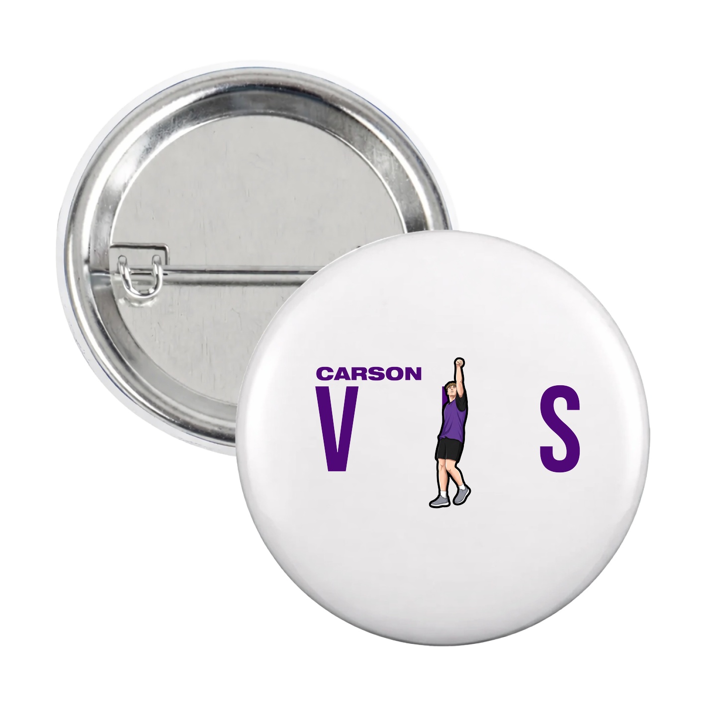 Game Day Button — Player Name in White