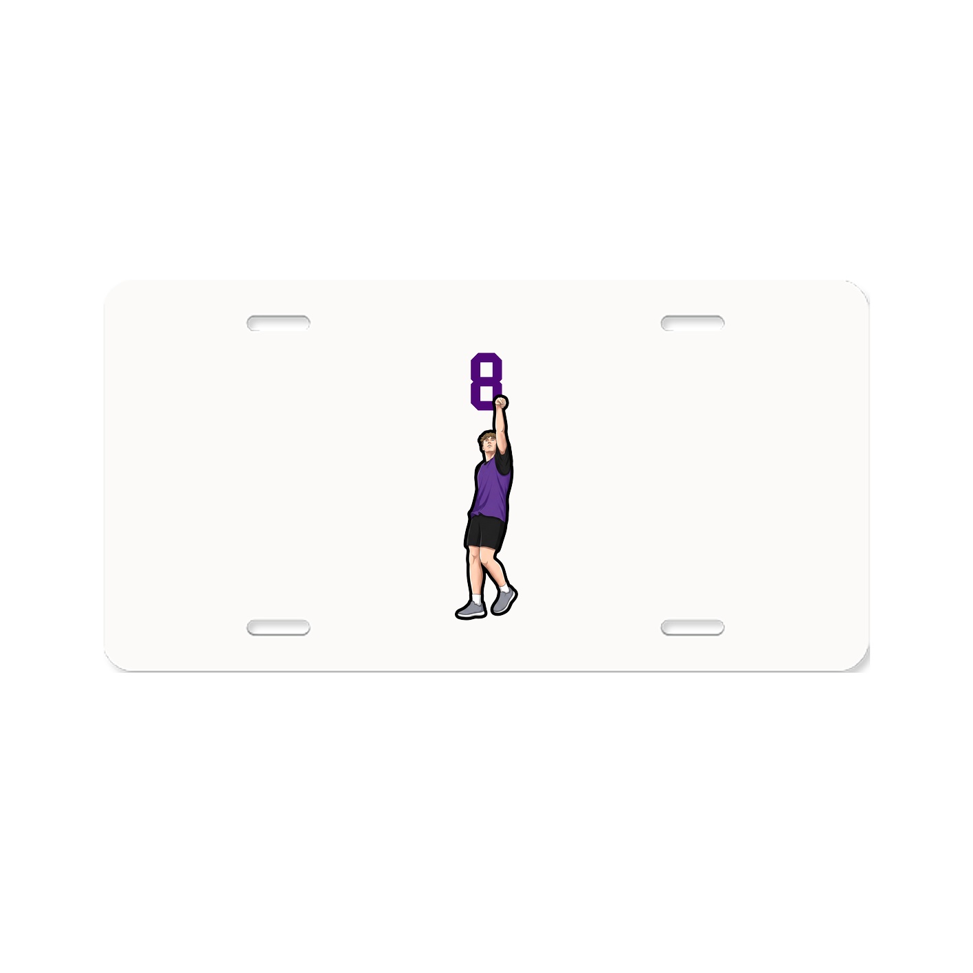 License Plate — Number Top in Classic