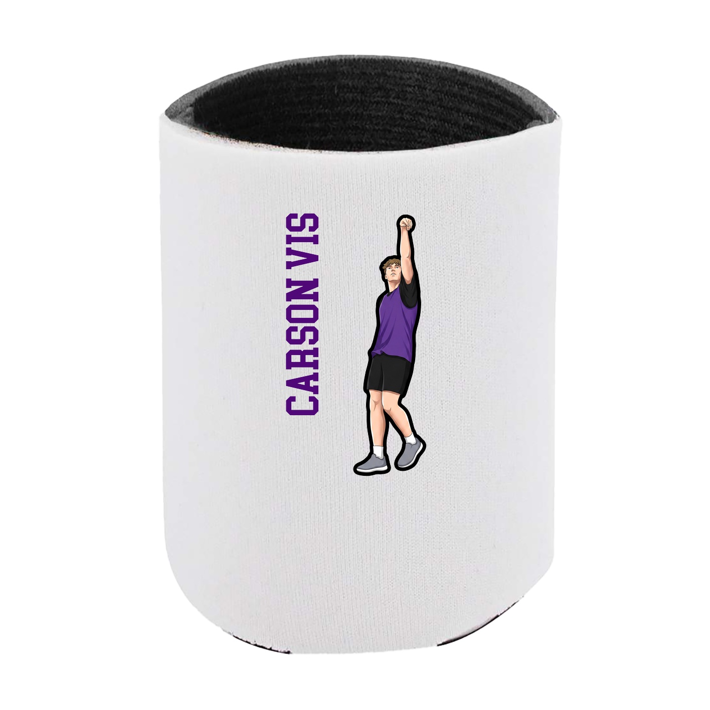 Can Holder — Name Vertical in White